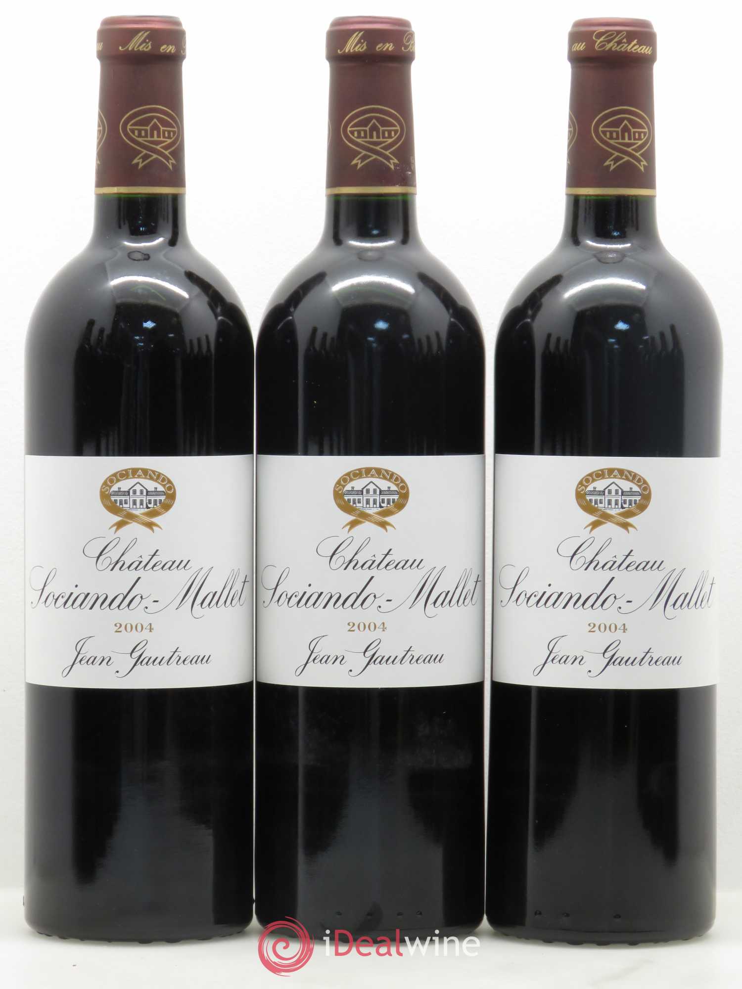 Château Sociando Mallet 2004 - Lot de 12 bouteilles - 1