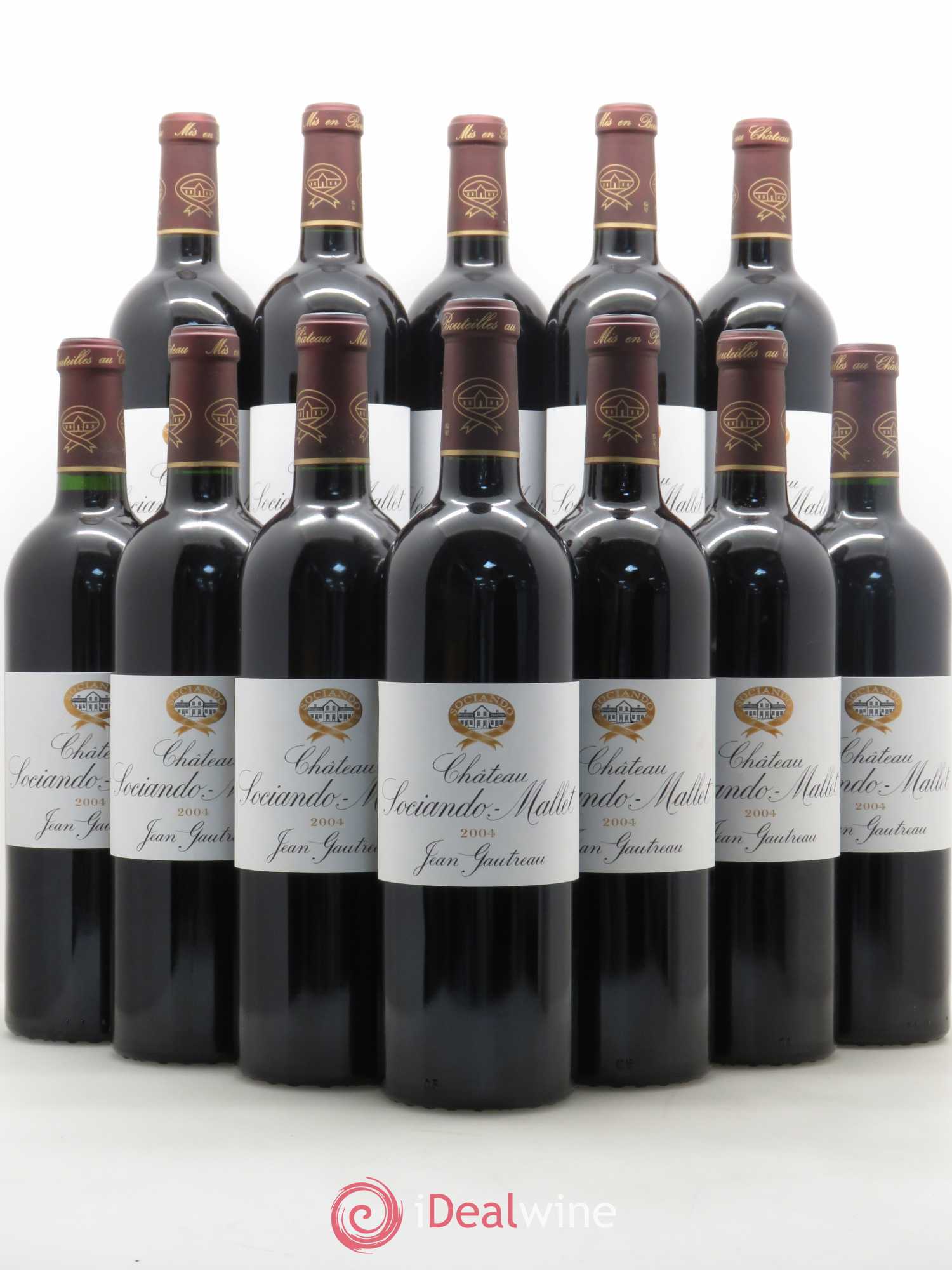 Château Sociando Mallet 2004 - Lot de 12 bouteilles - 0