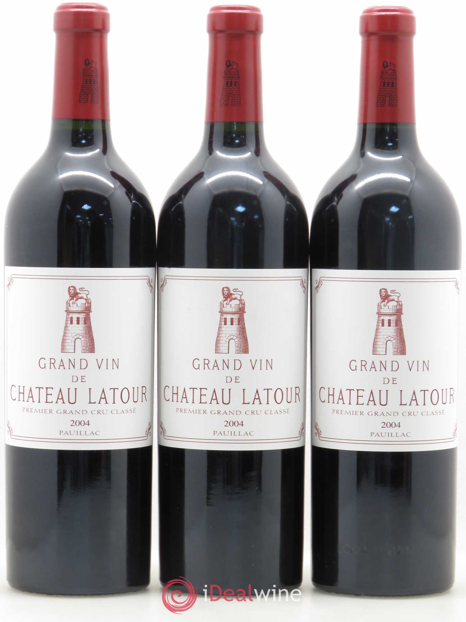 Château Latour 1er Grand Cru Classé 2004 - Lot de 3 bouteilles - 0