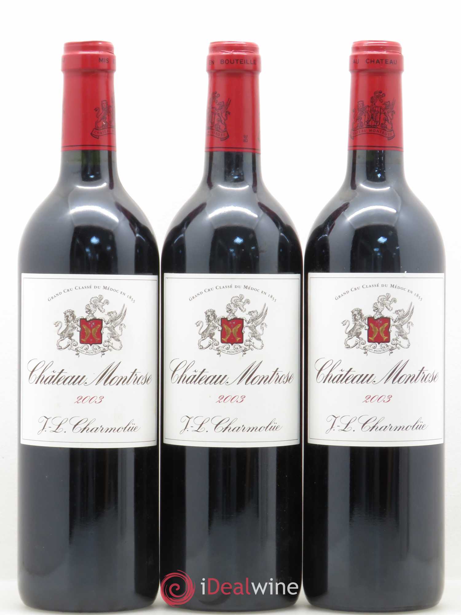 Château Montrose 2ème Grand Cru Classé 2003 - Lot de 3 bouteilles - 0