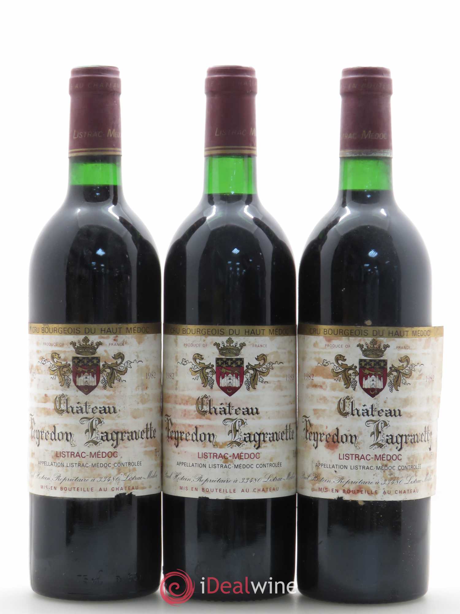 Listrac Château Peyredon Lagravette (sans prix de réserve) 1982 - Posten von 6 Flaschen - 2