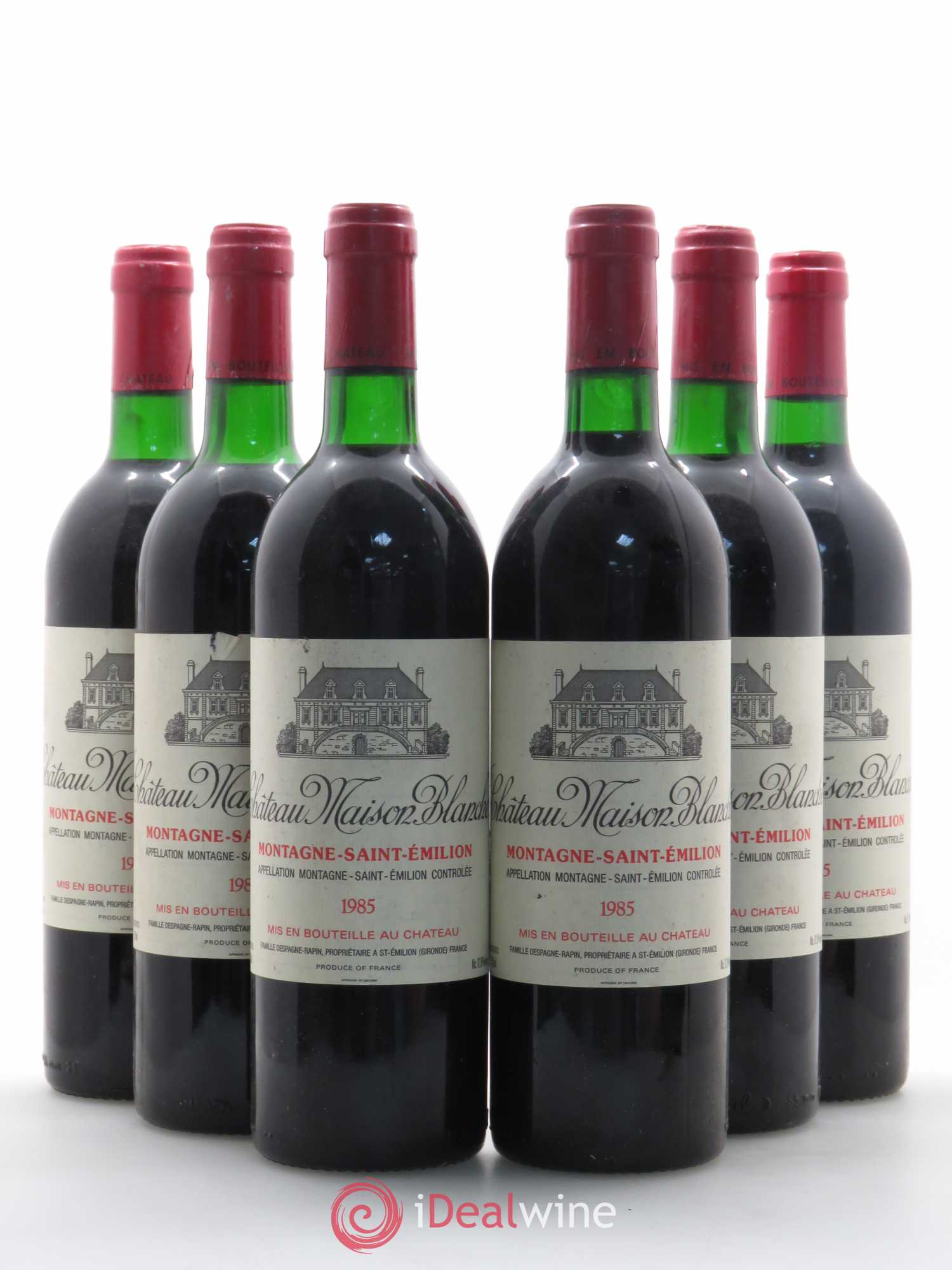 Château Maison Blanche 1985 - Lot de 6 bouteilles - 0