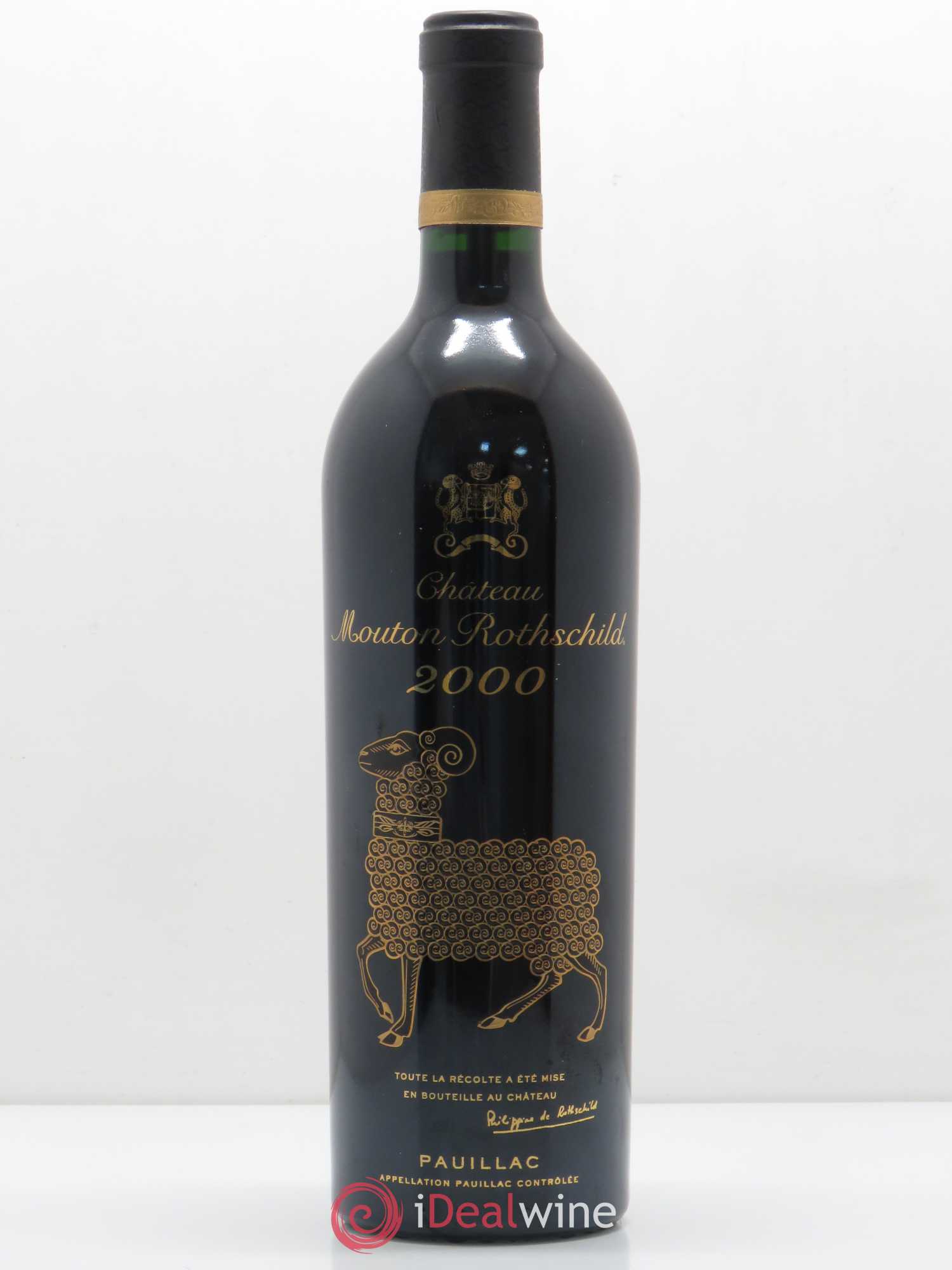 Château Mouton Rothschild 1er Grand Cru Classé 2000 - Lot de 1 bouteille - 0