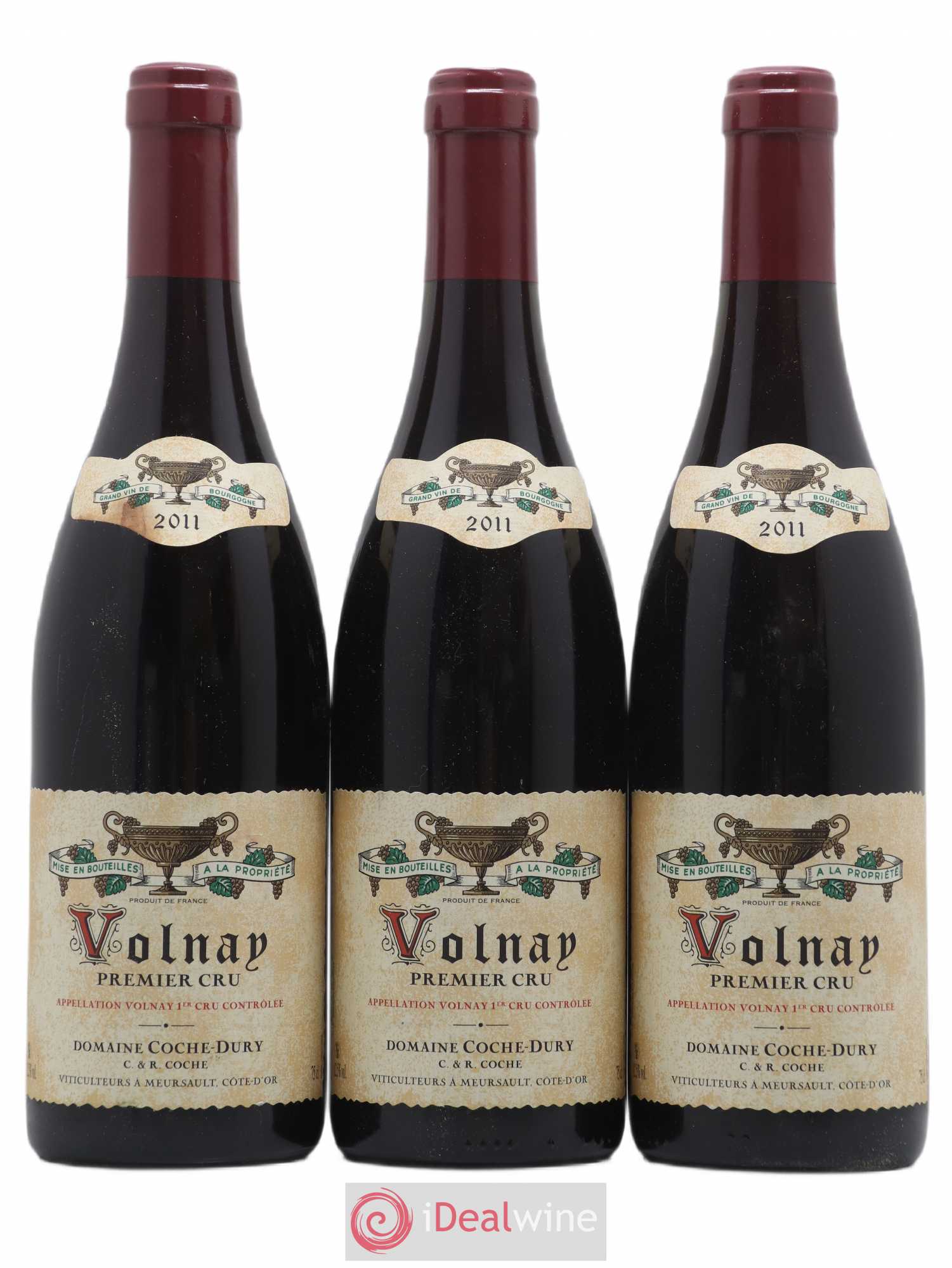 Volnay 1er Cru Coche Dury (Domaine) 2011 - Lot de 3 bouteilles - 0