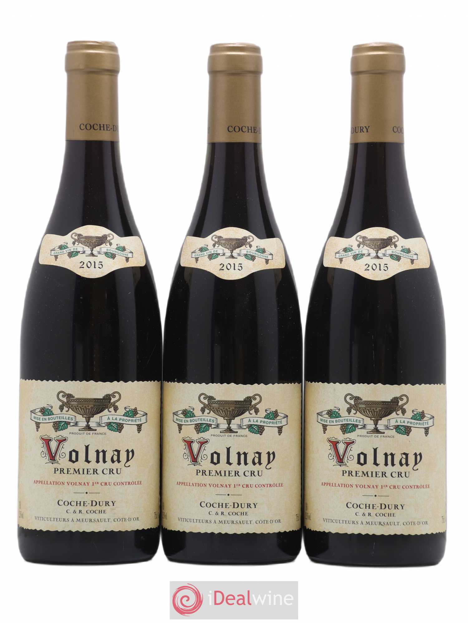 Volnay 1er Cru Coche Dury (Domaine) 2015 - Lot de 3 bouteilles - 0