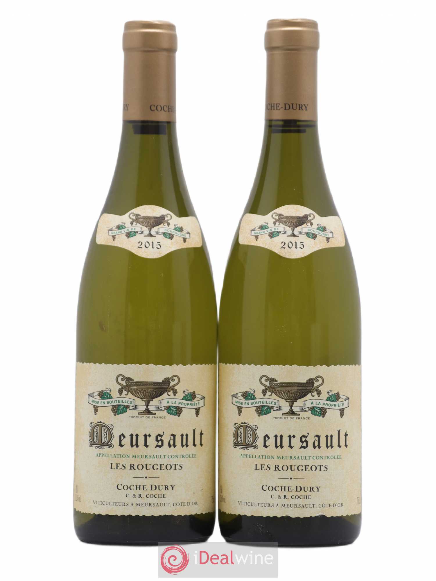 Meursault Les Rougeots Coche Dury (Domaine) 2015 - Lot de 2 bouteilles - 0