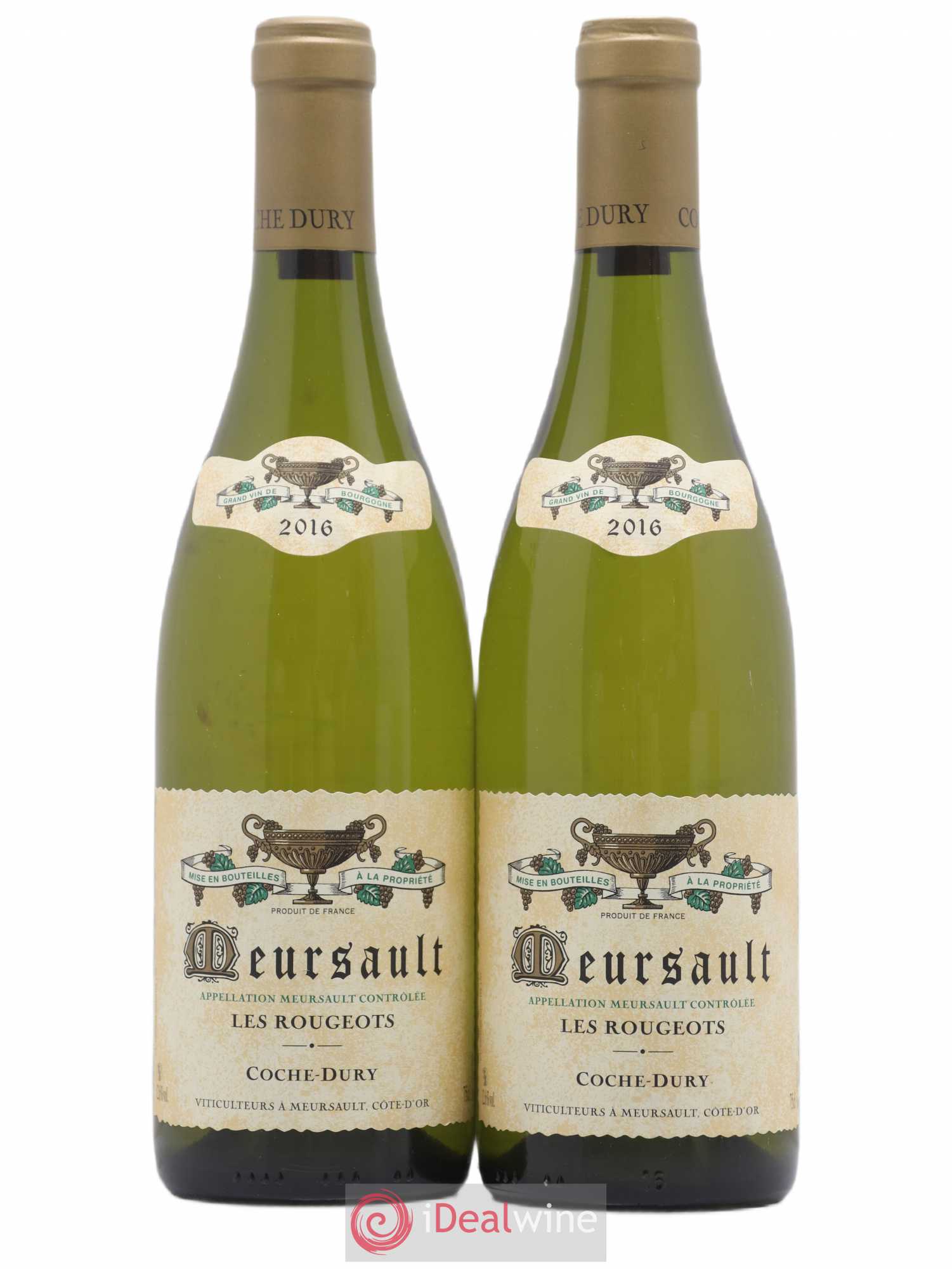 Meursault Les Rougeots Coche Dury (Domaine) 2016 - Lot de 2 bouteilles - 0