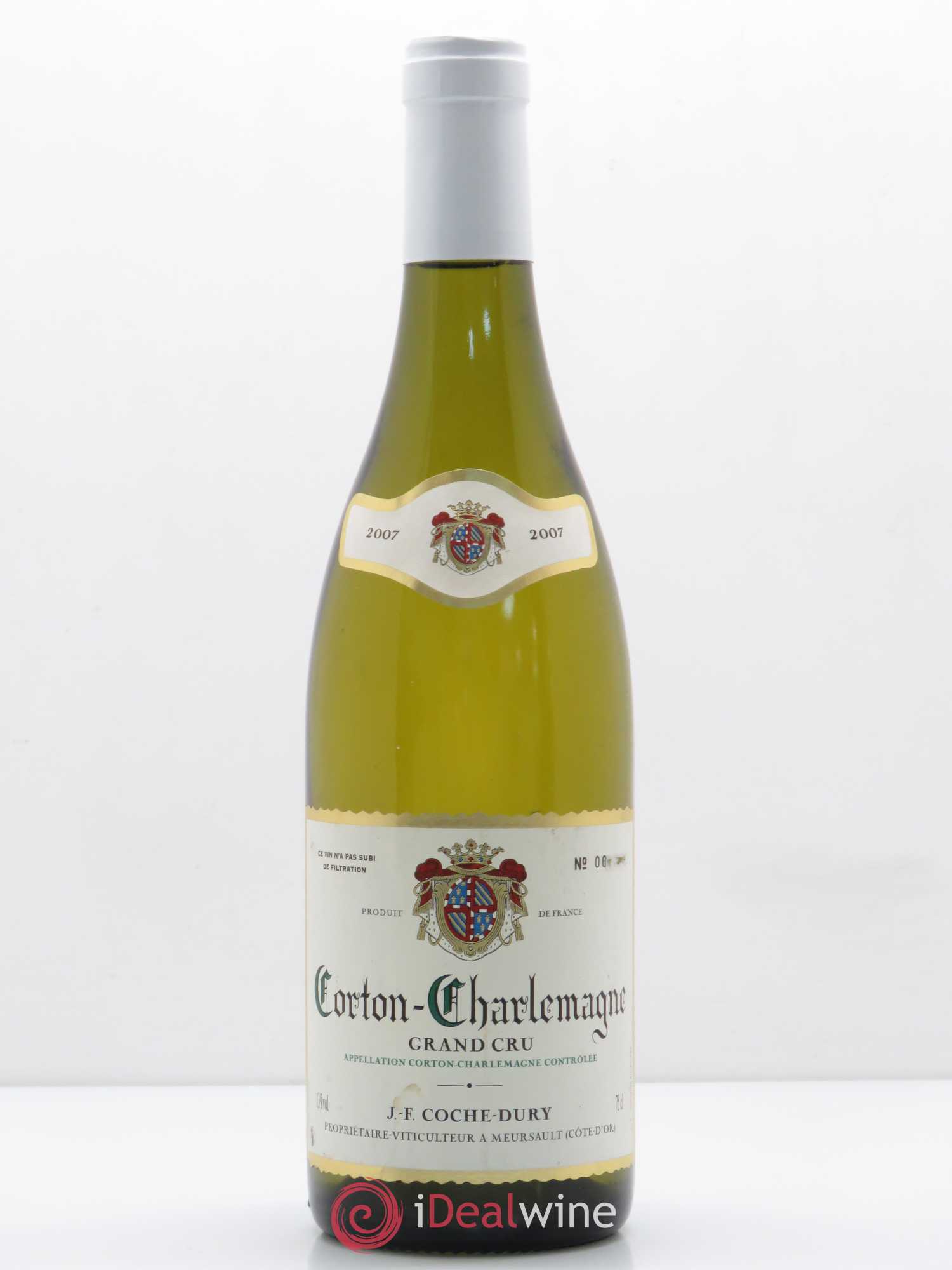 Corton-Charlemagne Grand Cru Coche Dury (Domaine) (Numéro de série gratté) 2007 - Posten von 1 Flasche - 0