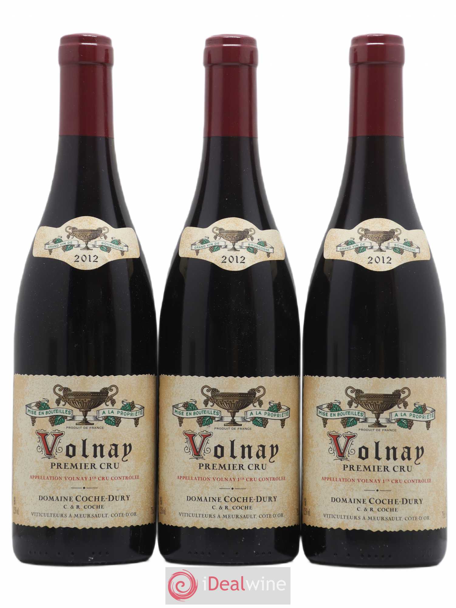 Volnay 1er Cru Coche Dury (Domaine) 2012 - Lot de 3 bouteilles - 0