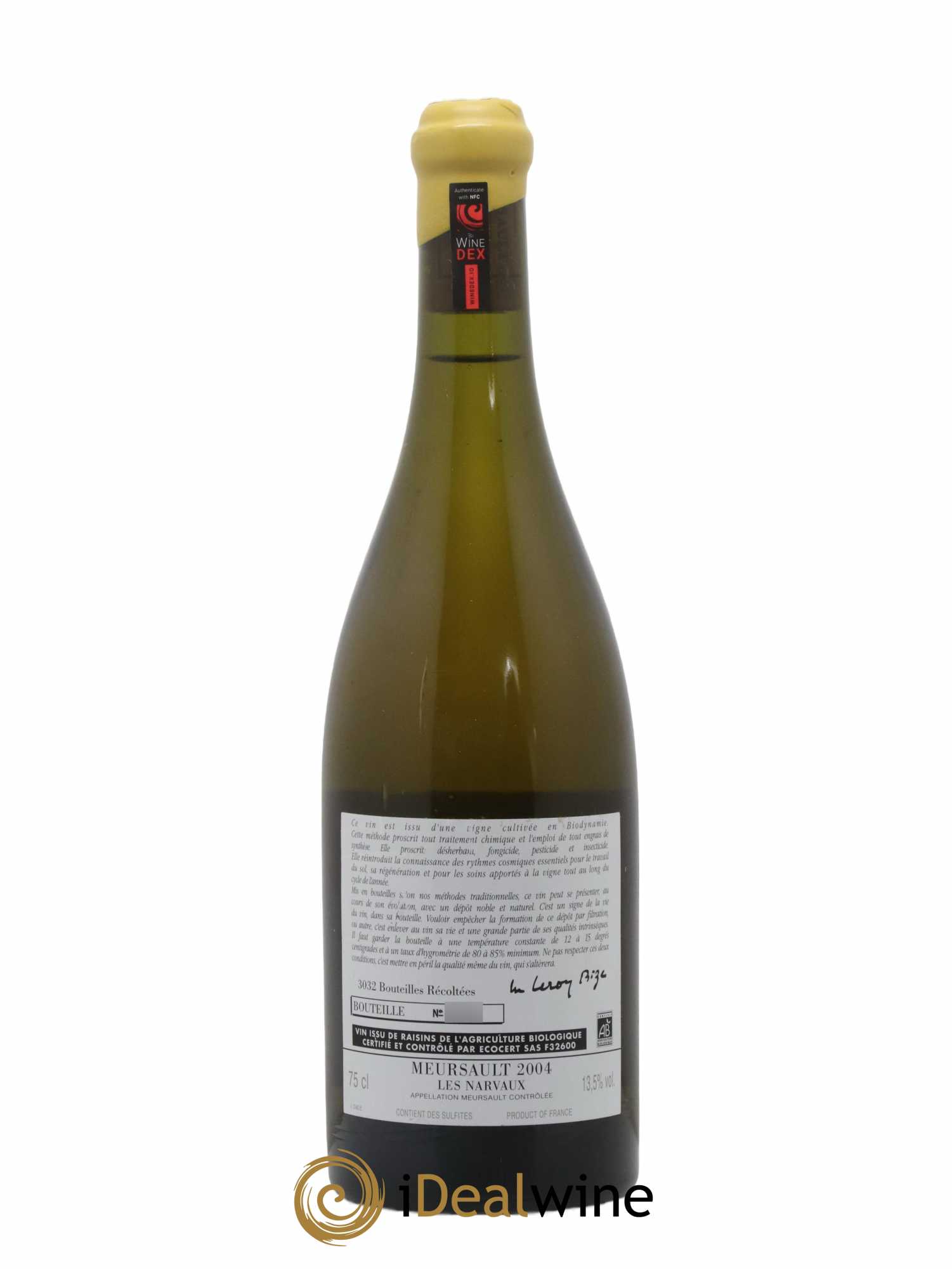 Meursault Les Narvaux d'Auvenay (Domaine) 2004 - Lot of 1 bottle - 1