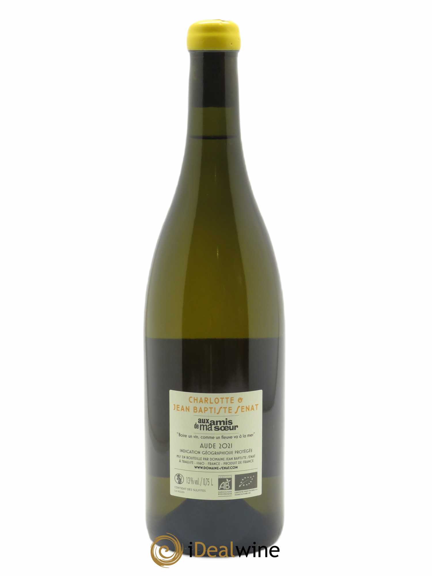Aude Aux amis de ma soeur Jean-Baptiste Sénat 2021 - Lot de 1 bouteille - 1
