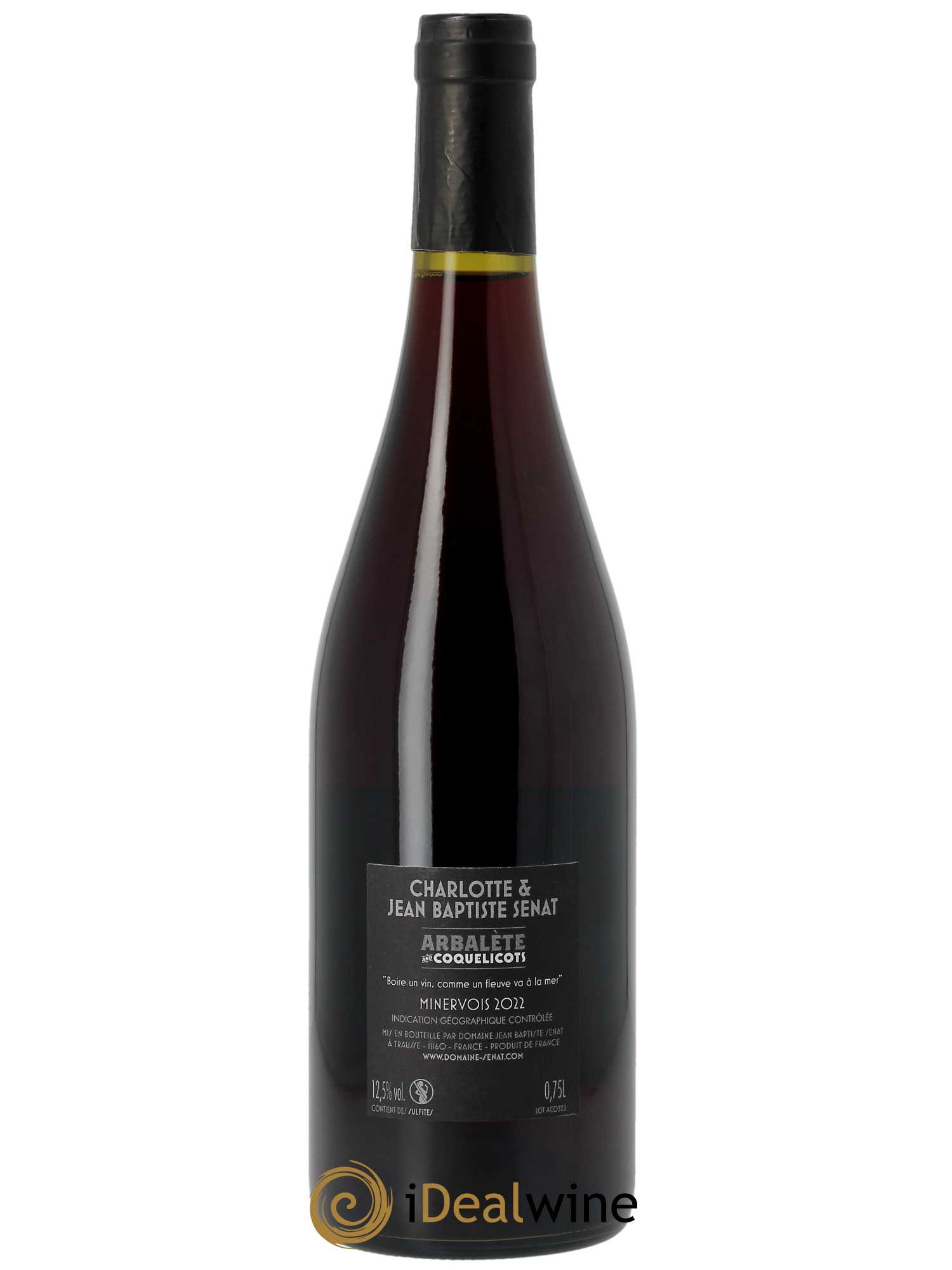 Minervois Arbalète et Coquelicots Jean-Baptiste Sénat  2022 - Lot de 1 bouteille - 1