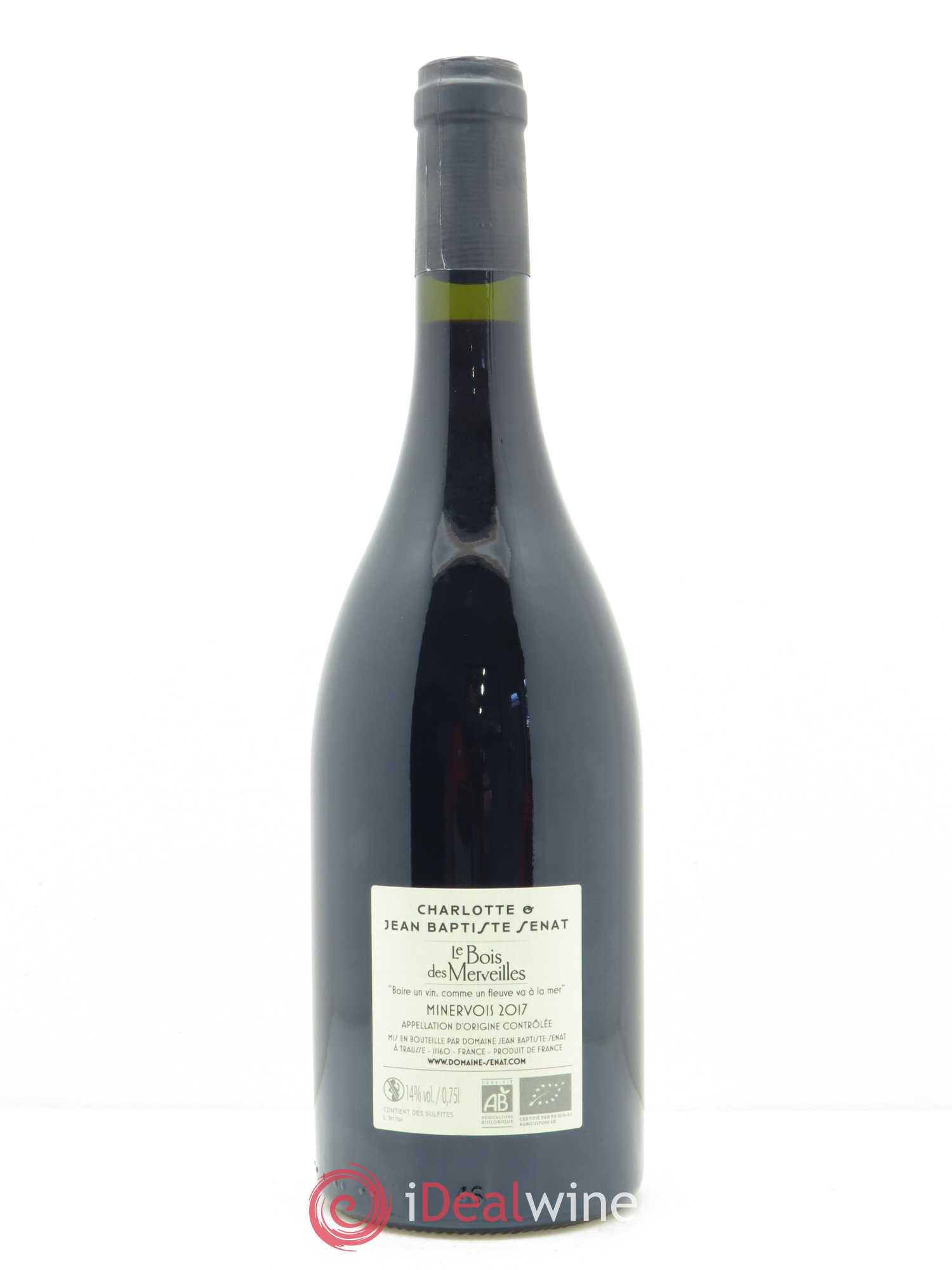 Minervois Le Bois des Merveilles Jean-Baptiste Sénat 2017 - Lot de 1 bouteille - 1