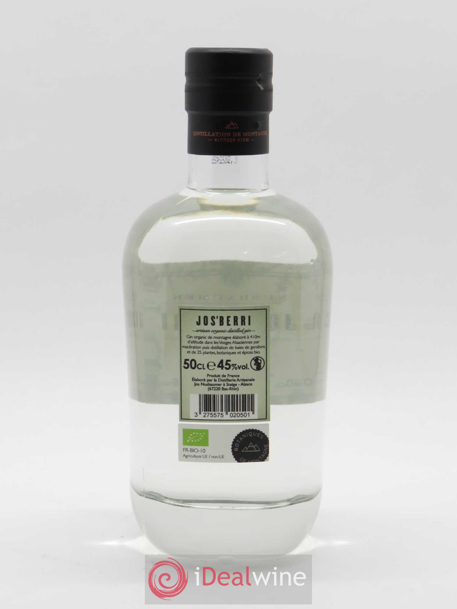 Gin Nusbaumer Jos'berri Bio (70 cl) - Lot de 1 bouteille - 1