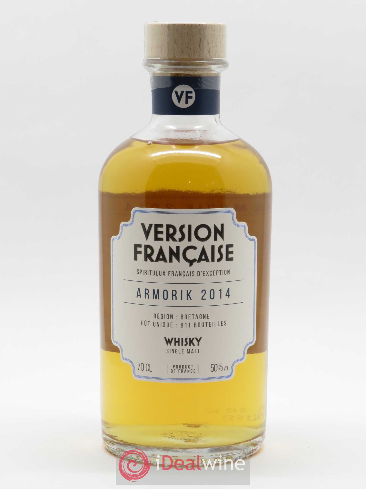 Whisky Armorik  Version Française Single Malt  (70cl) 2014 - Lot de 1 bouteille - 1