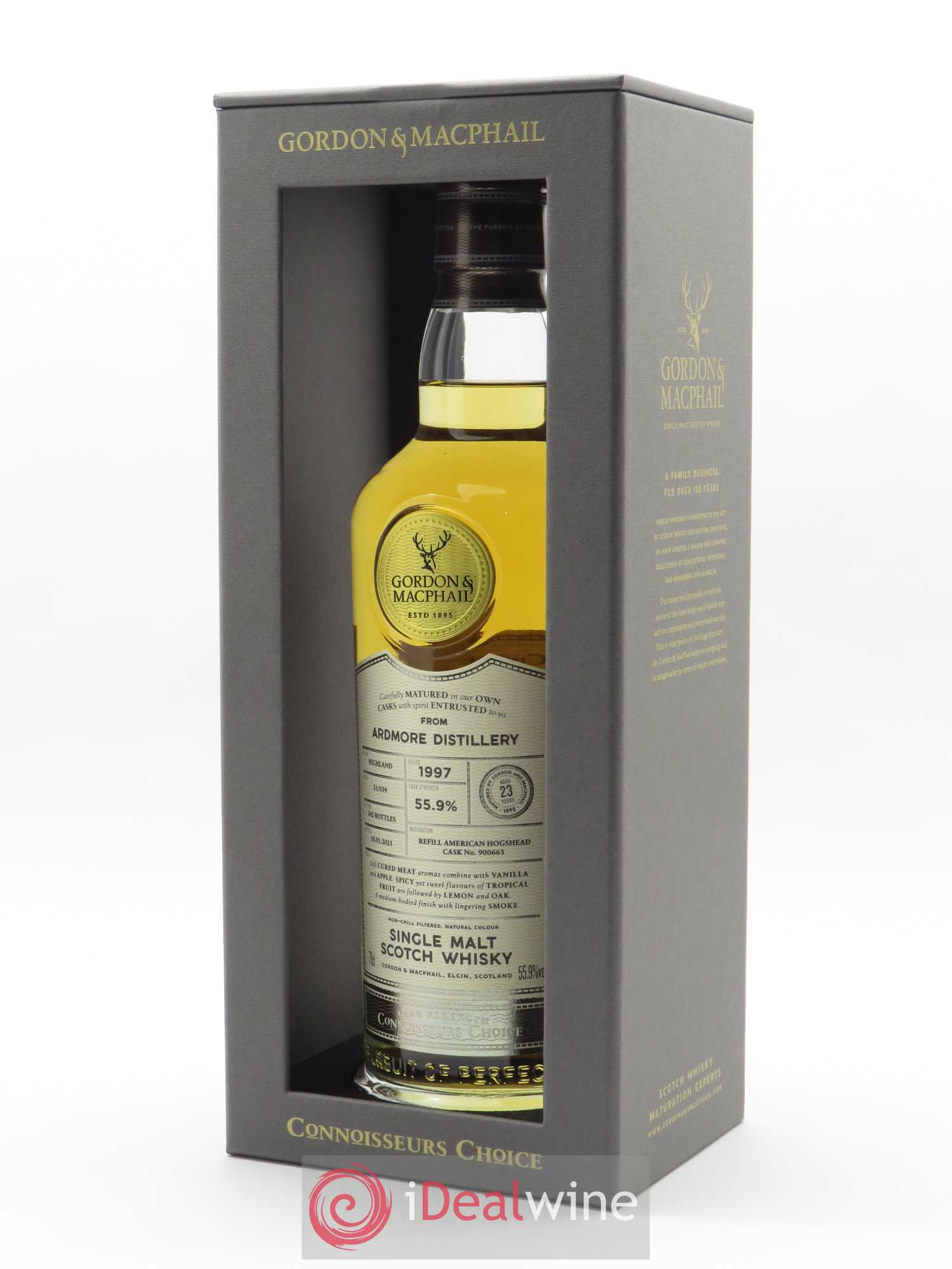 Whisky Ardmore 23 ans Gordon & Macphail (70 cl) 1997 - Lot de 1 bouteille - 0