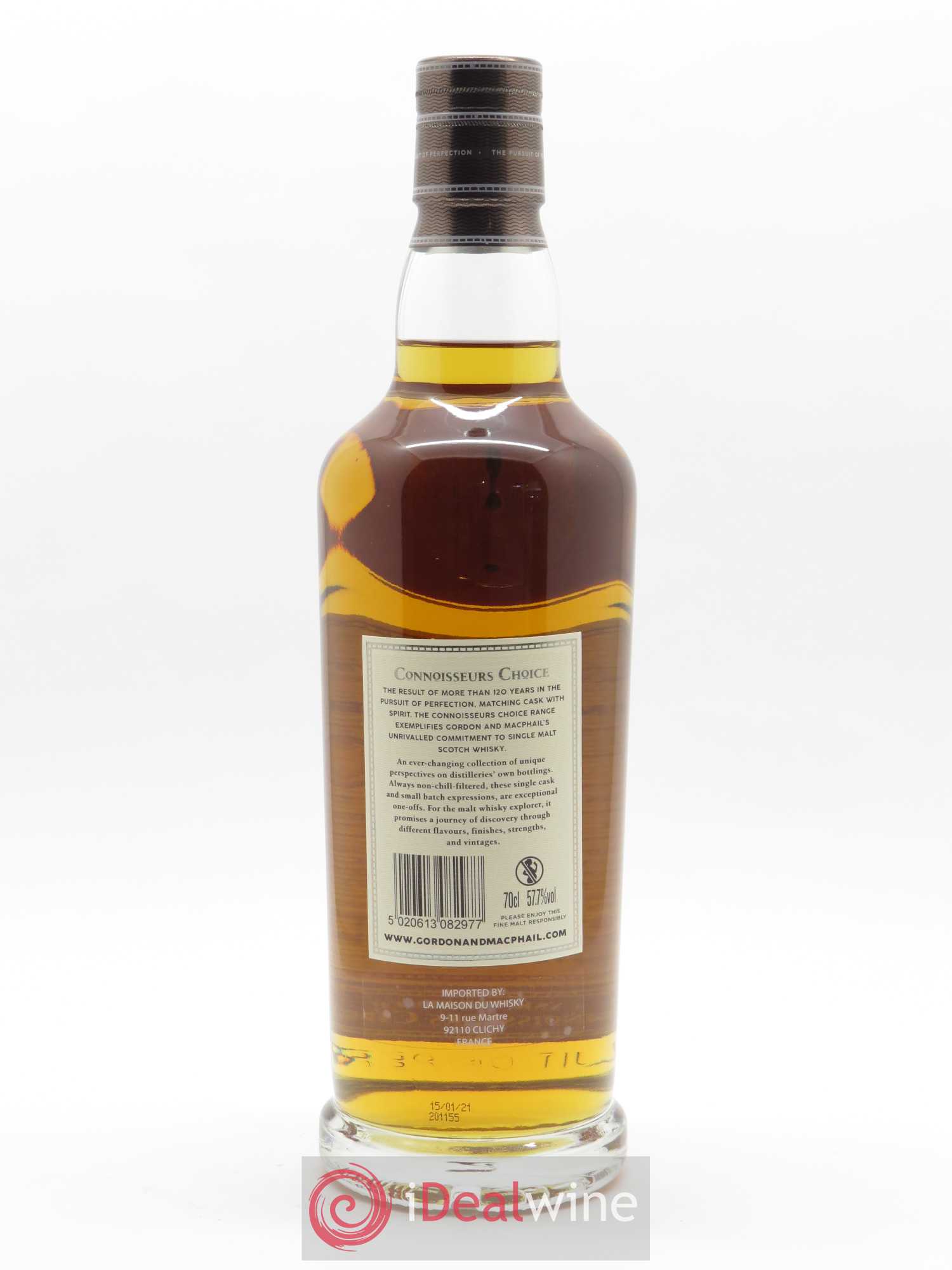 Whisky Tormore 26 ans Single Malt Gordon & Macphail (70 cl) 1994 - Lot de 1 bouteille - 2