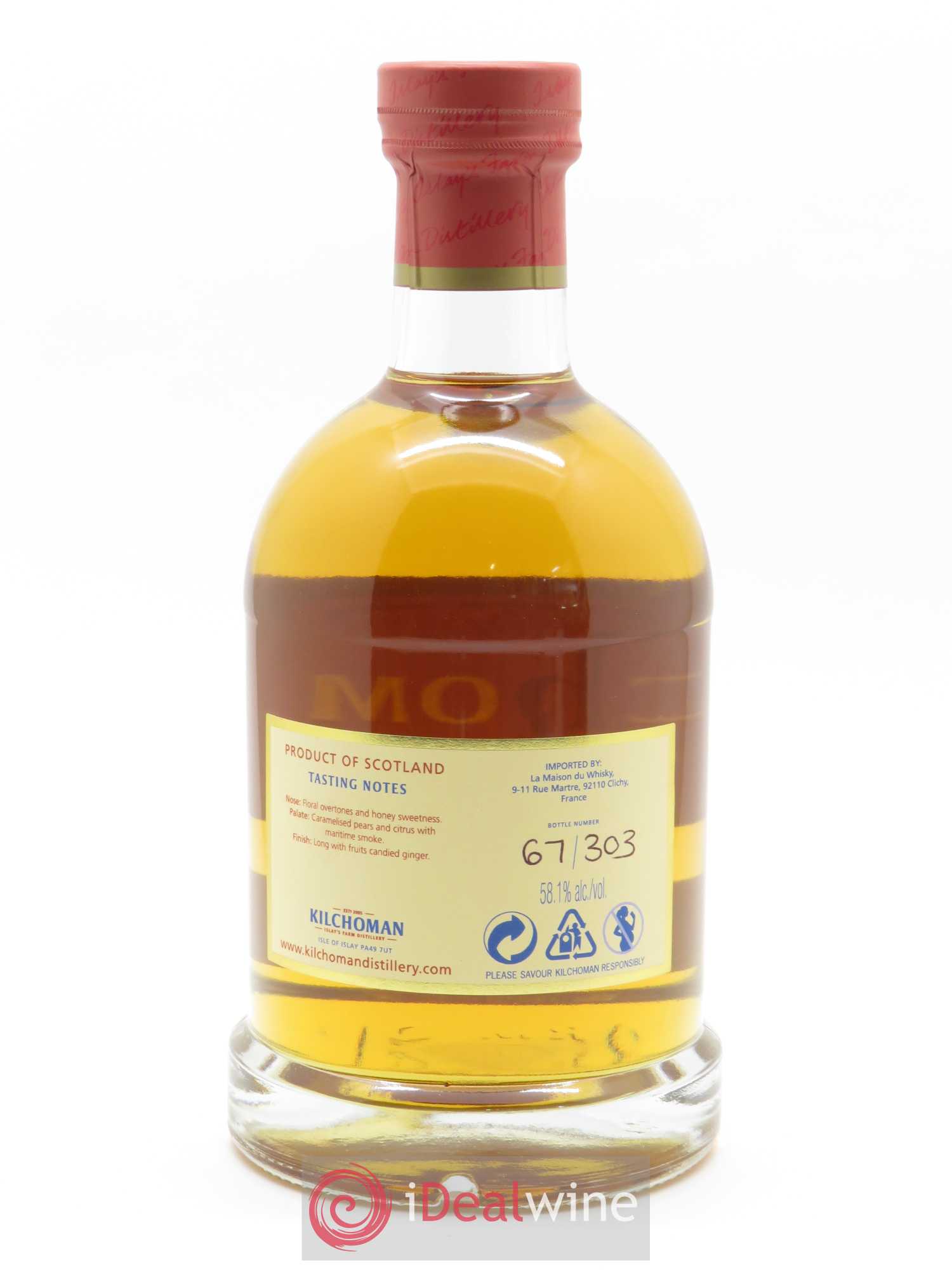 Whisky Kilchoman 5 ans Sauternes Hogshead Islay Room LMDW (70 cl) - Lotto di 1 bottiglia - 2