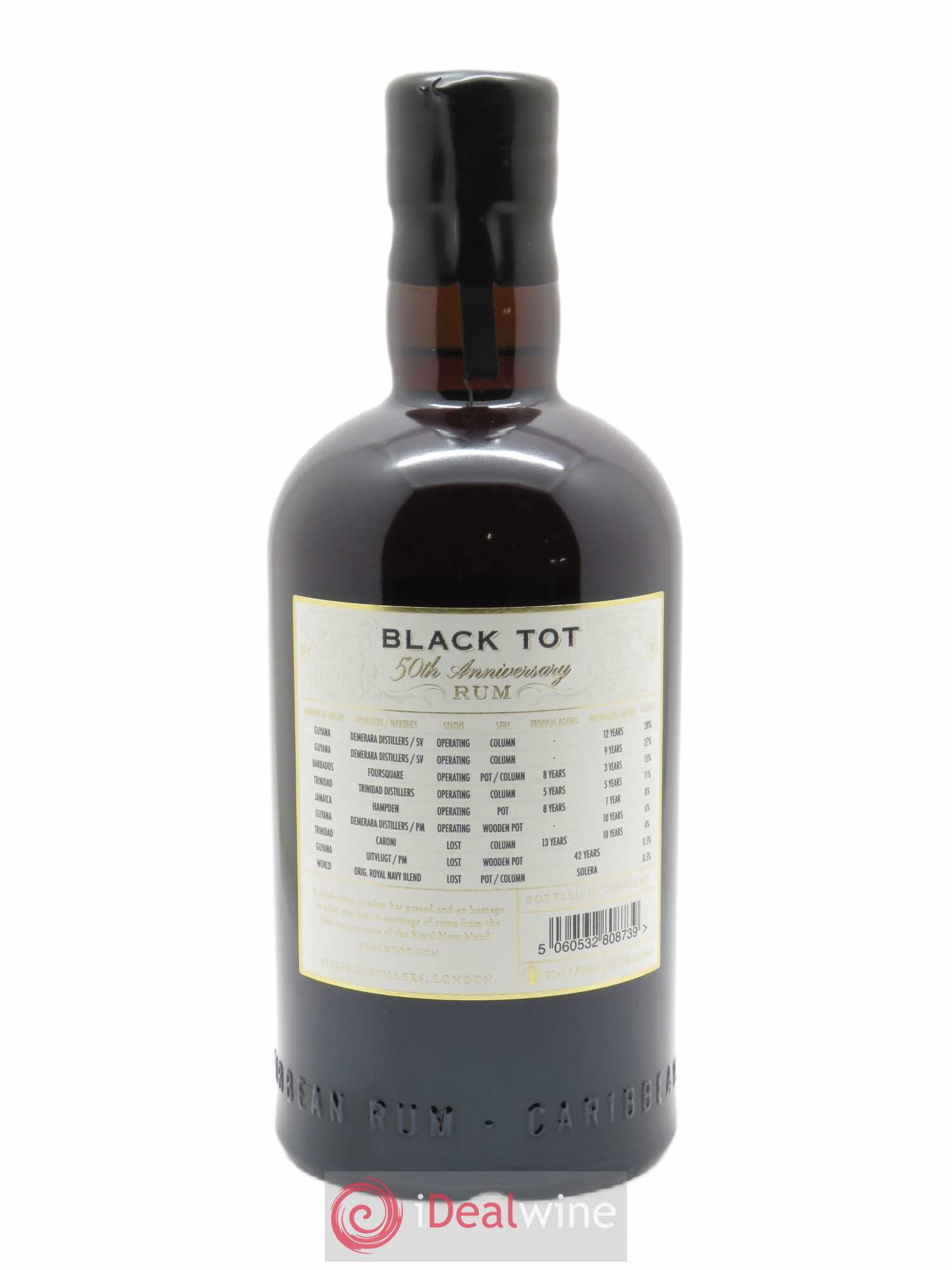 Rhum Black tot 50th Annivrsary (70cl) - Lot de 1 bouteille - 2