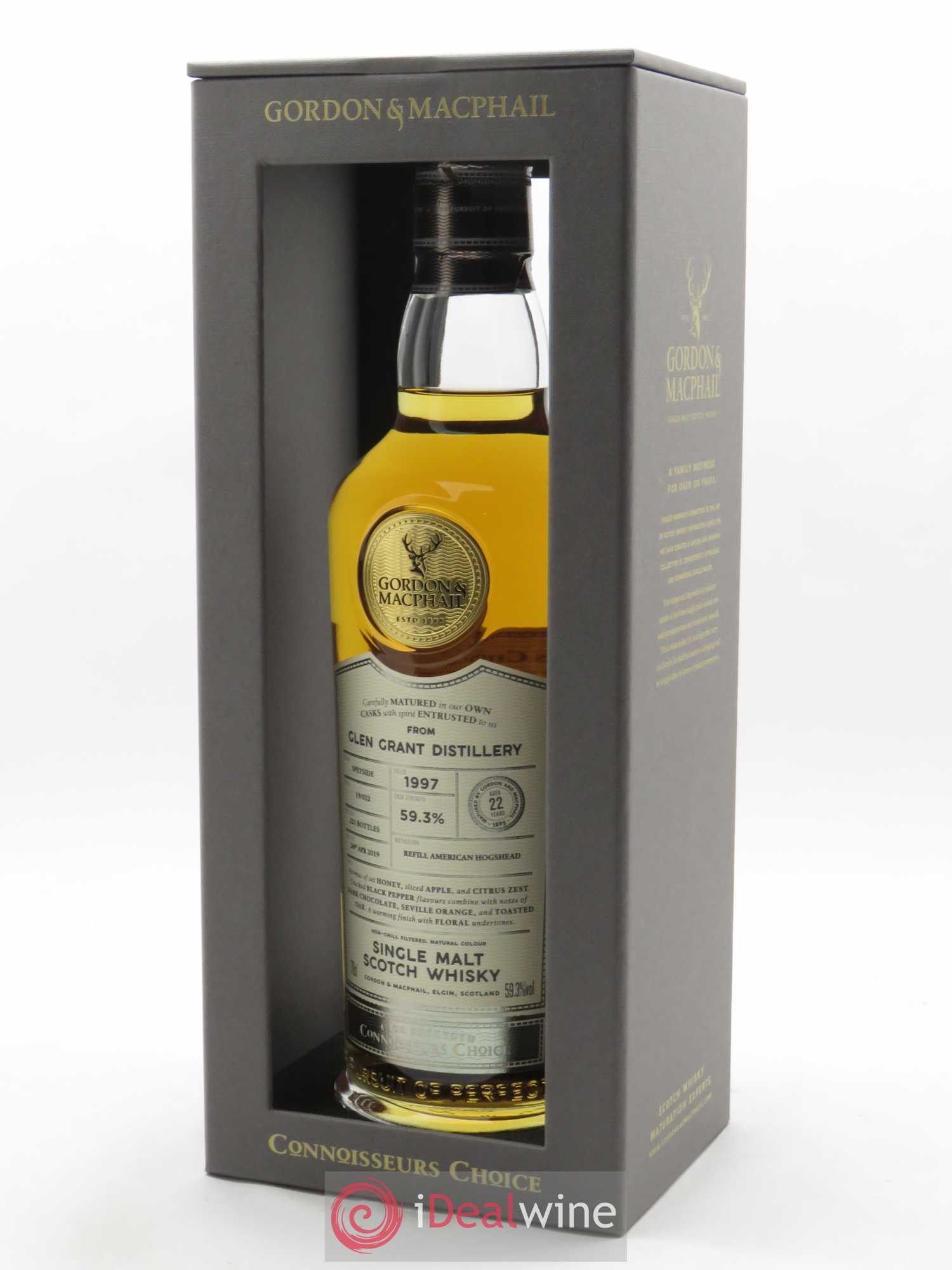 Whisky Benriach 22 ans Gordon & Macphail (70cl) 1999 - Lot de 1 bouteille - 0