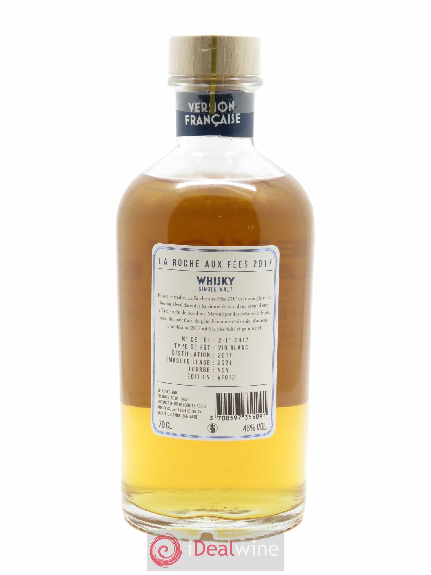Whisky Version Française La Roche aux fées (70cl) 2017 - Lot de 1 bouteille - 2