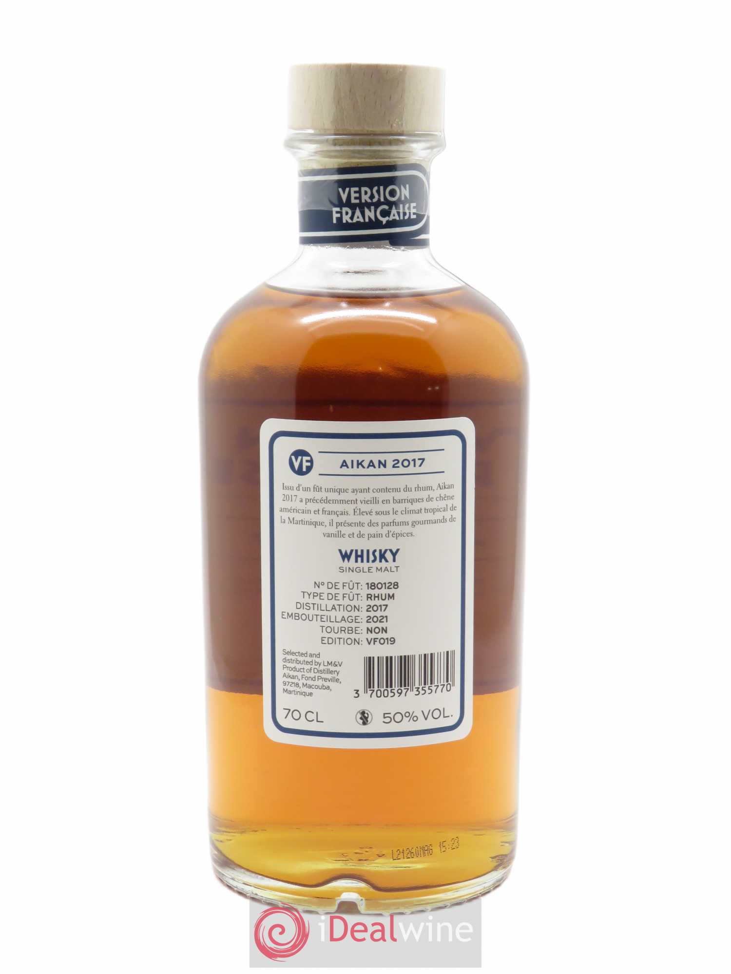 Whisky Version Française Aikan (70cl) 2017 - Lot de 1 bouteille - 2