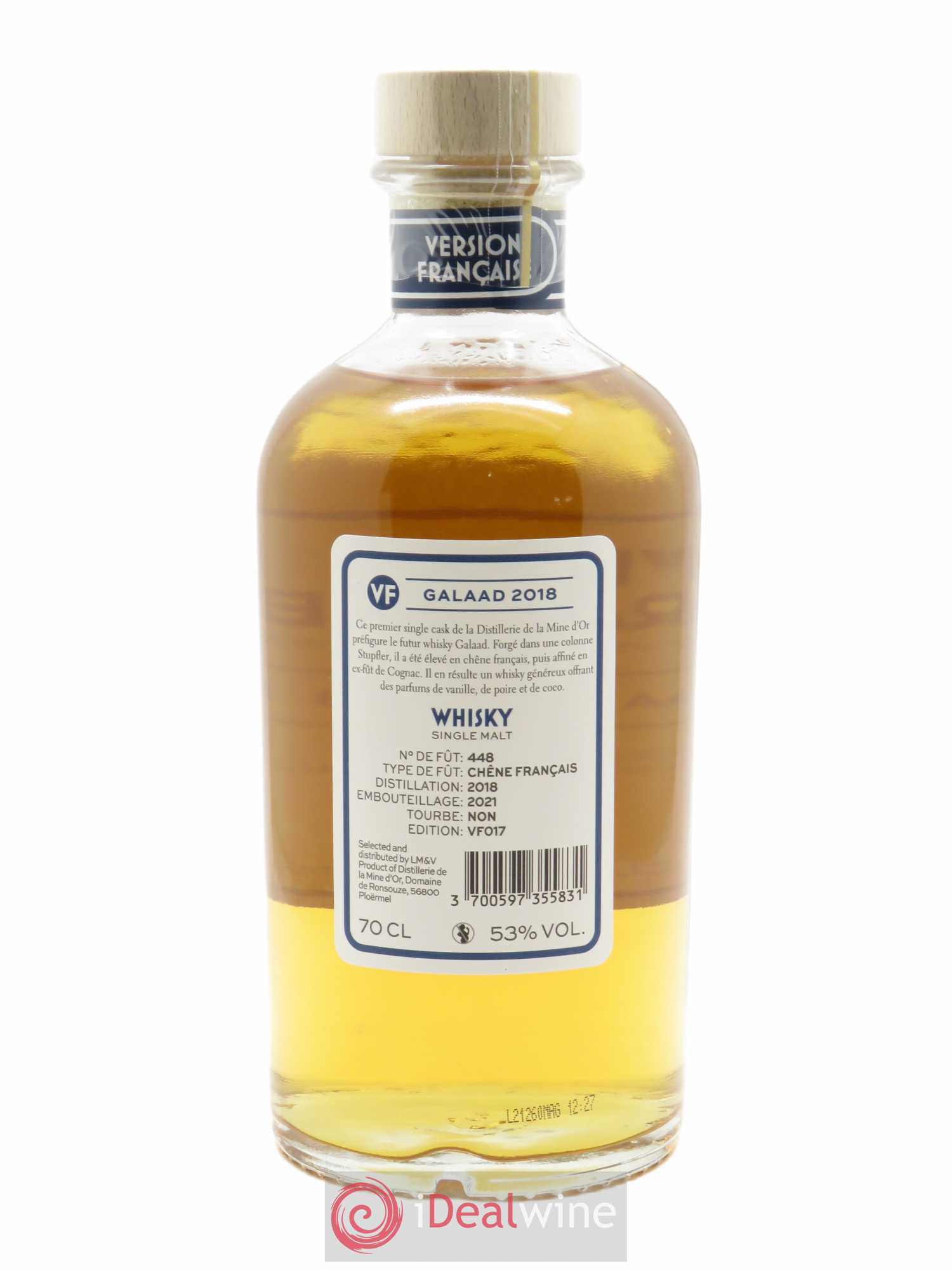 Whisky Version Française Mine d'OR Galaad (70cl) 2018 - Lot de 1 bouteille - 2