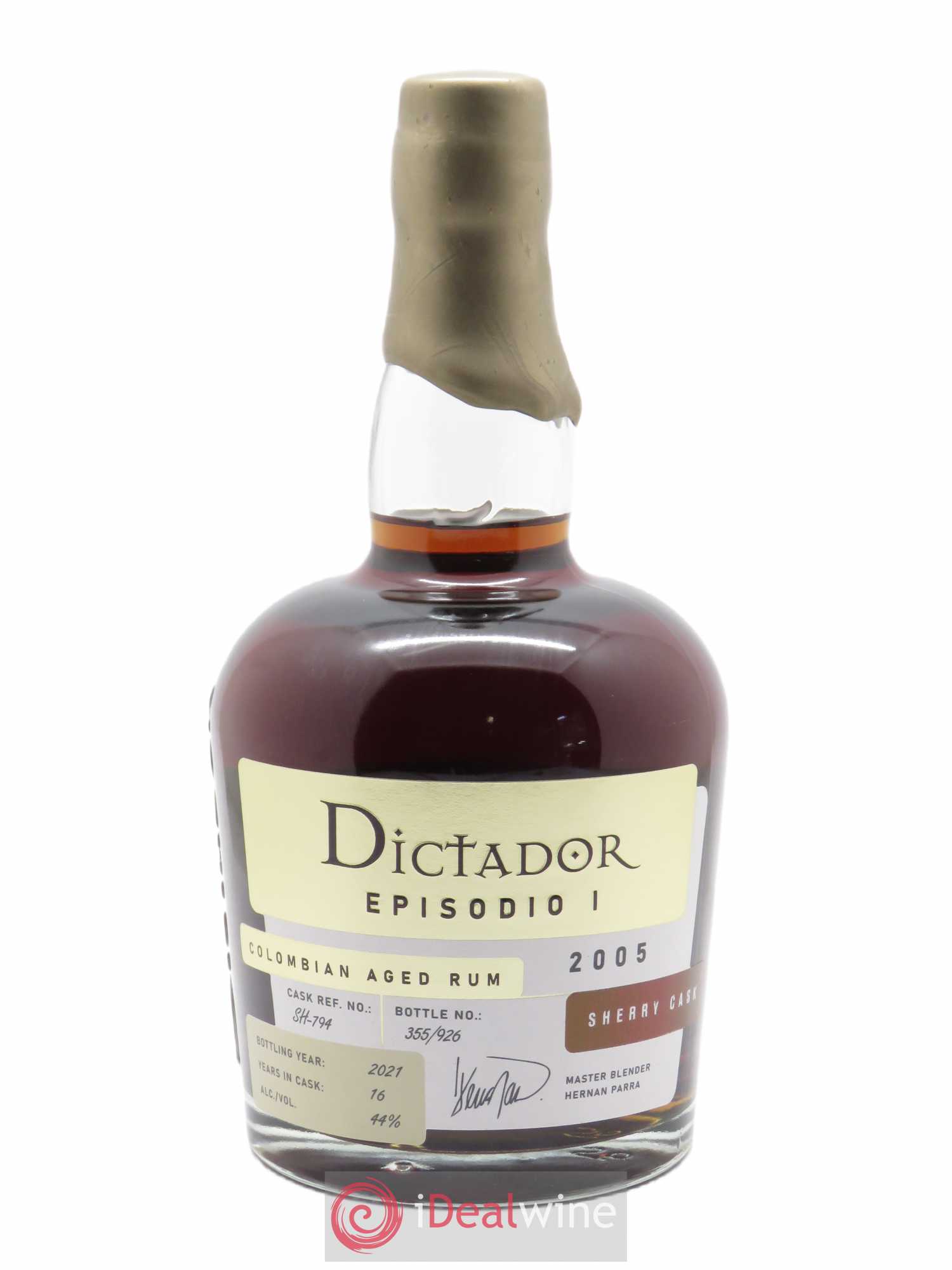 Rhum Dictador  Episodio Sherry Cask  (70cl) 2005 - Lot of 1 bottle - 1