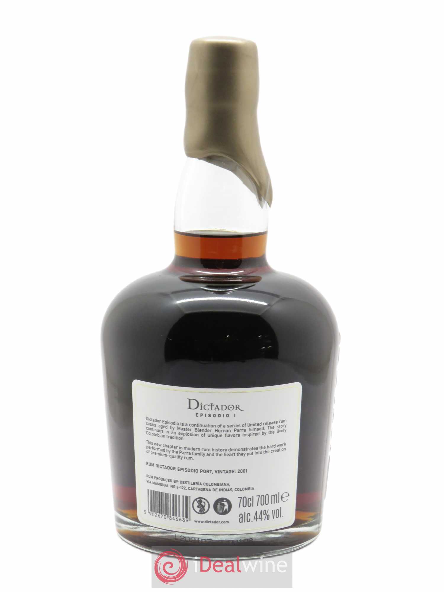 Rhum Dictador Episodio Port Cask (70cl) 2001 - Lot de 1 bouteille - 2