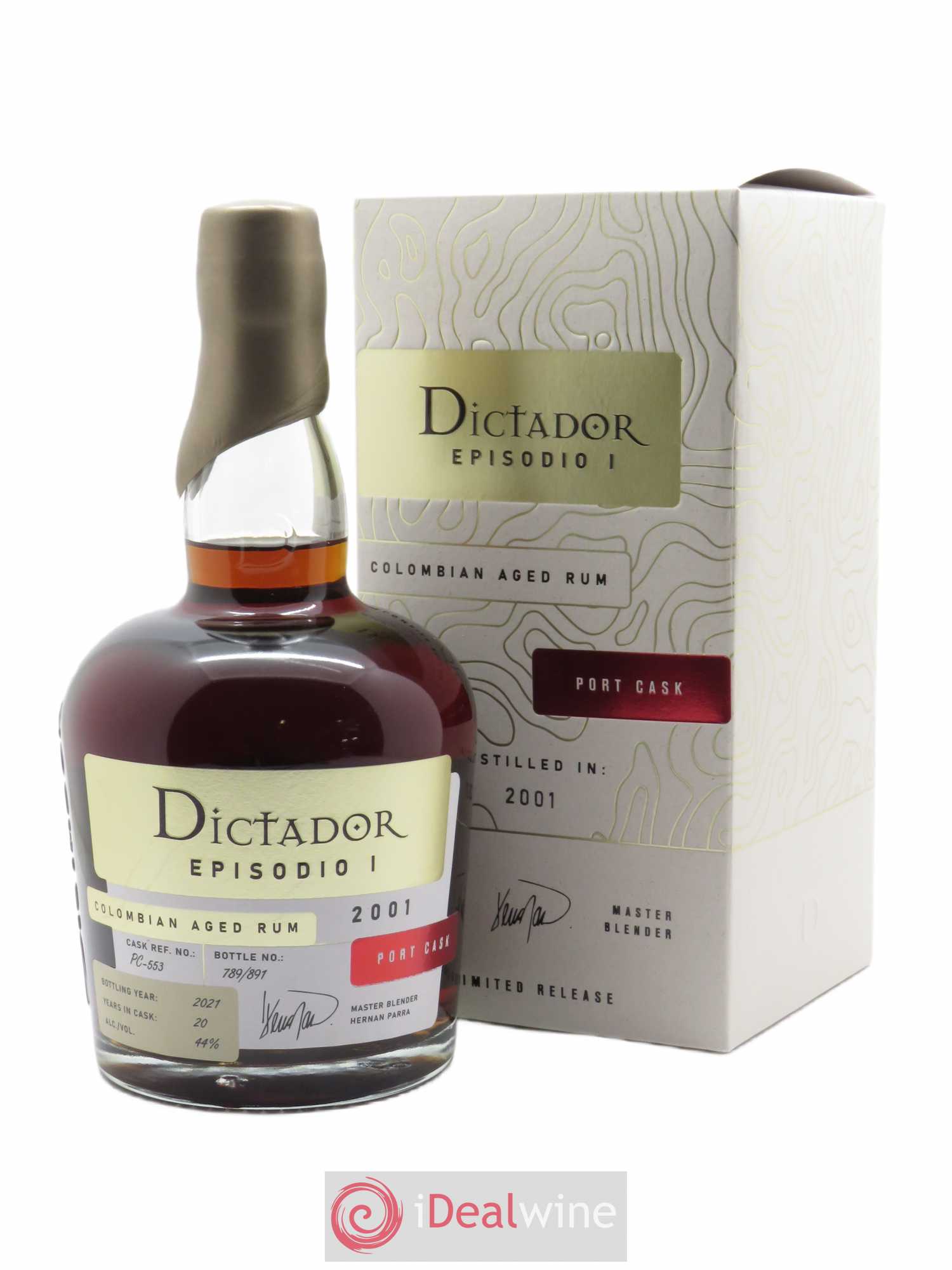 Rhum Dictador Episodio Port Cask (70cl) 2001 - Lot de 1 bouteille - 0