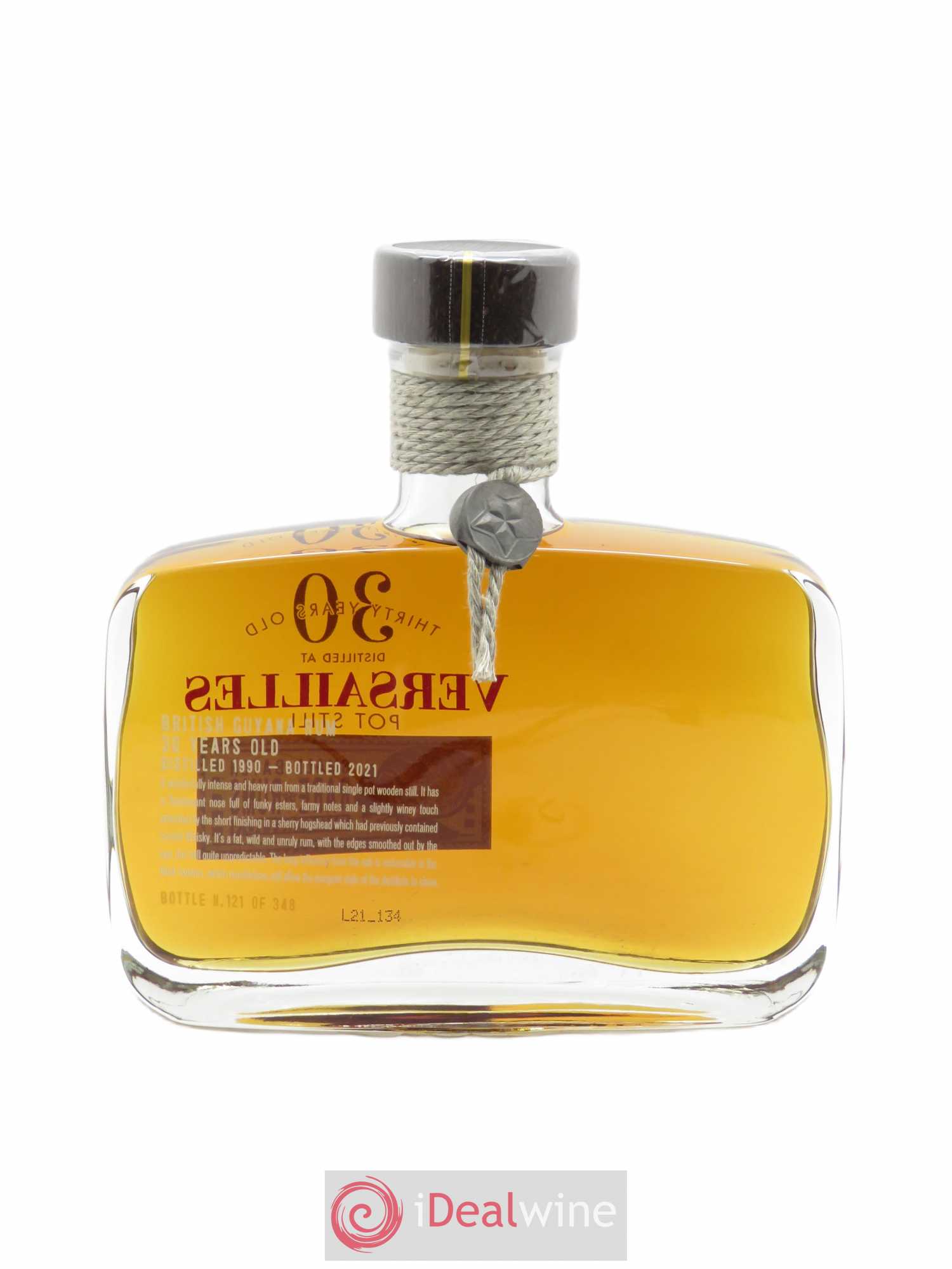 Rhum nation  30 ans Versailles  (70cl) 1990 - Lot of 1 bottle - 2