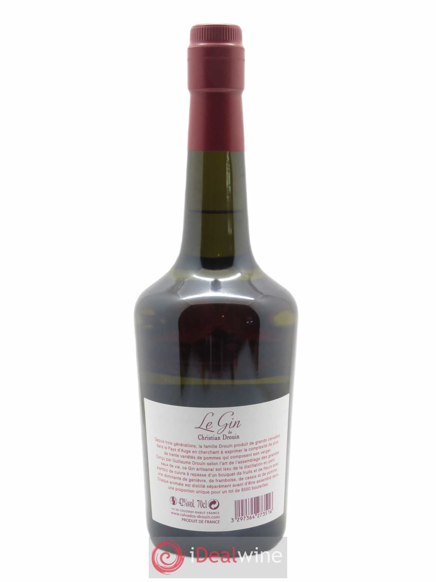 Gin La Carmina Christian Drouin (70cl) - Lot de 1 bouteille - 1