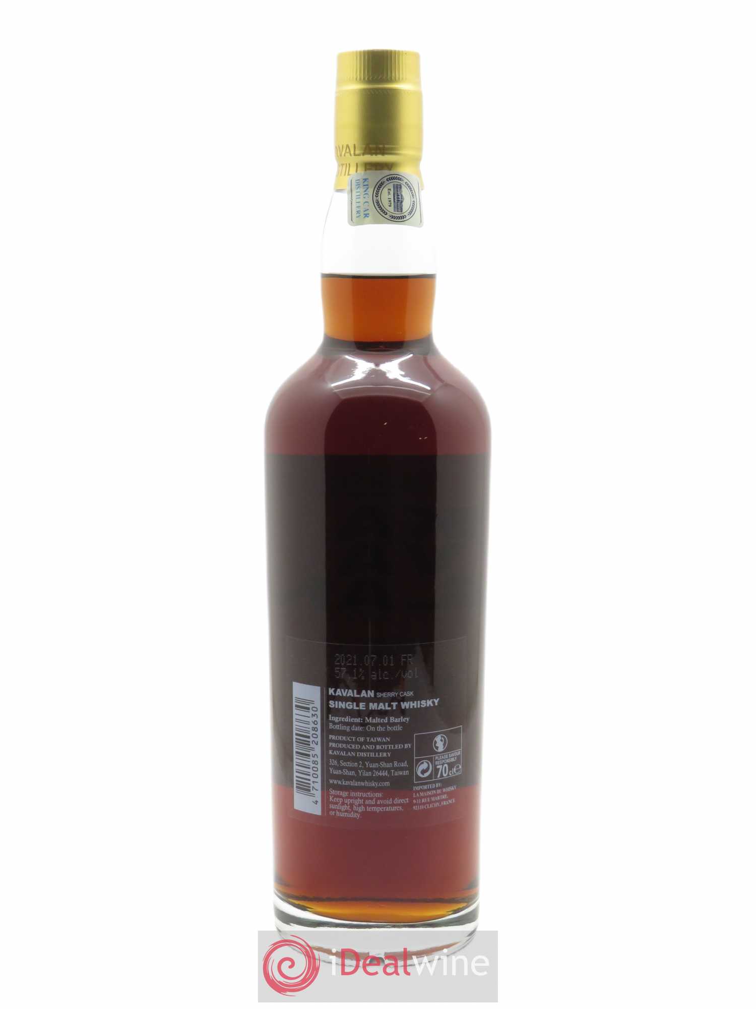 Whisky Kavalan Of. Solist Sherry Cask Cask Strength - Lot de 1 bouteille - 2