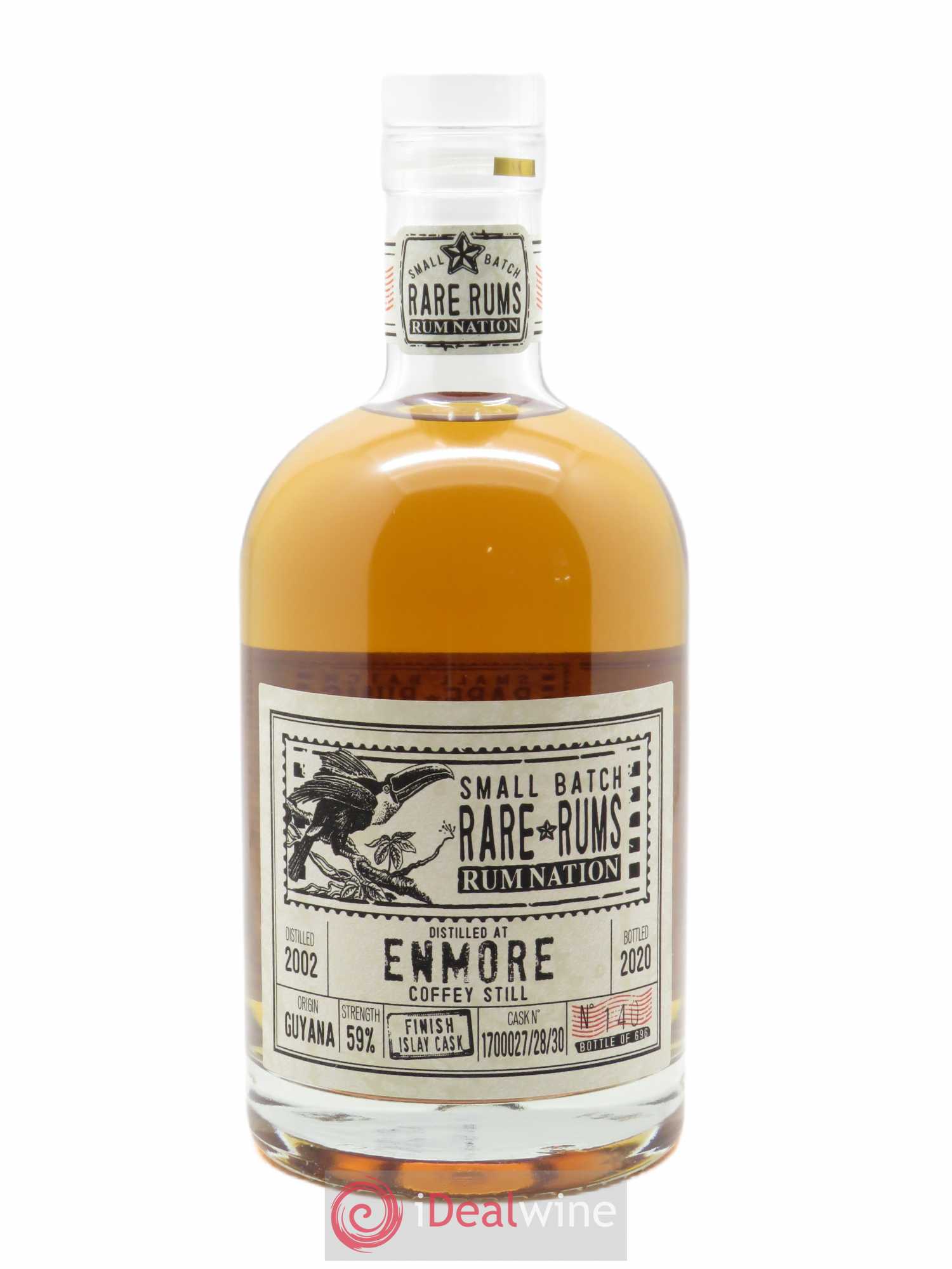 Rhum Enmore Nation 18 ans Islay Cask French Connections  (70cl) 2002 - Posten von 1 Flasche - 1