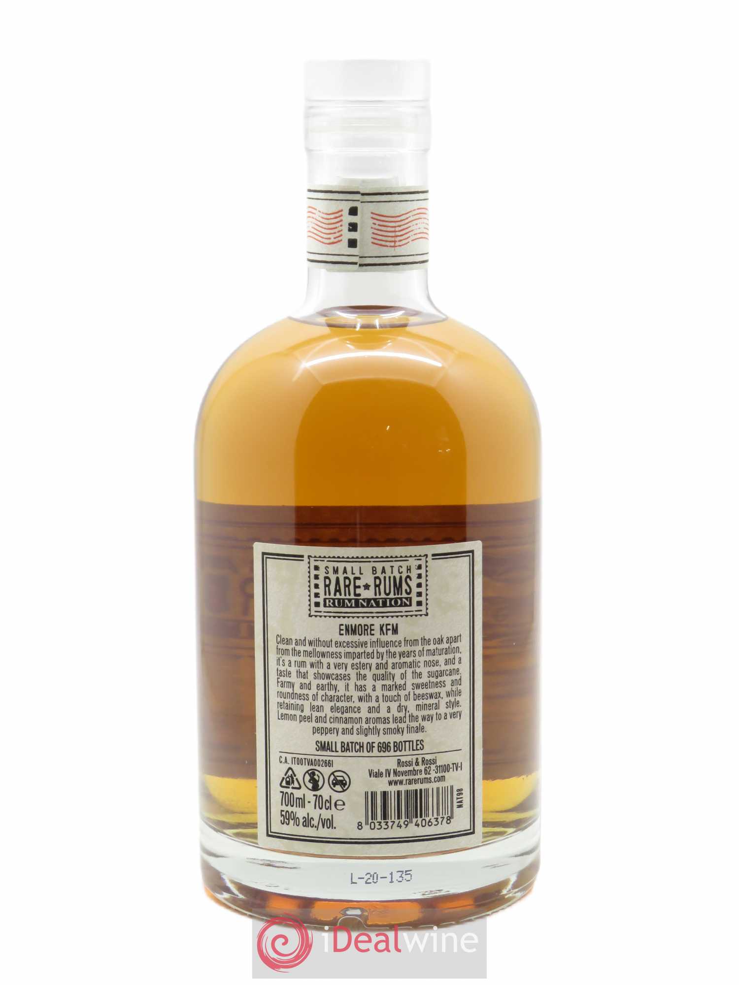Rhum Enmore Nation 18 ans Islay Cask French Connections  (70cl) 2002 - Posten von 1 Flasche - 2