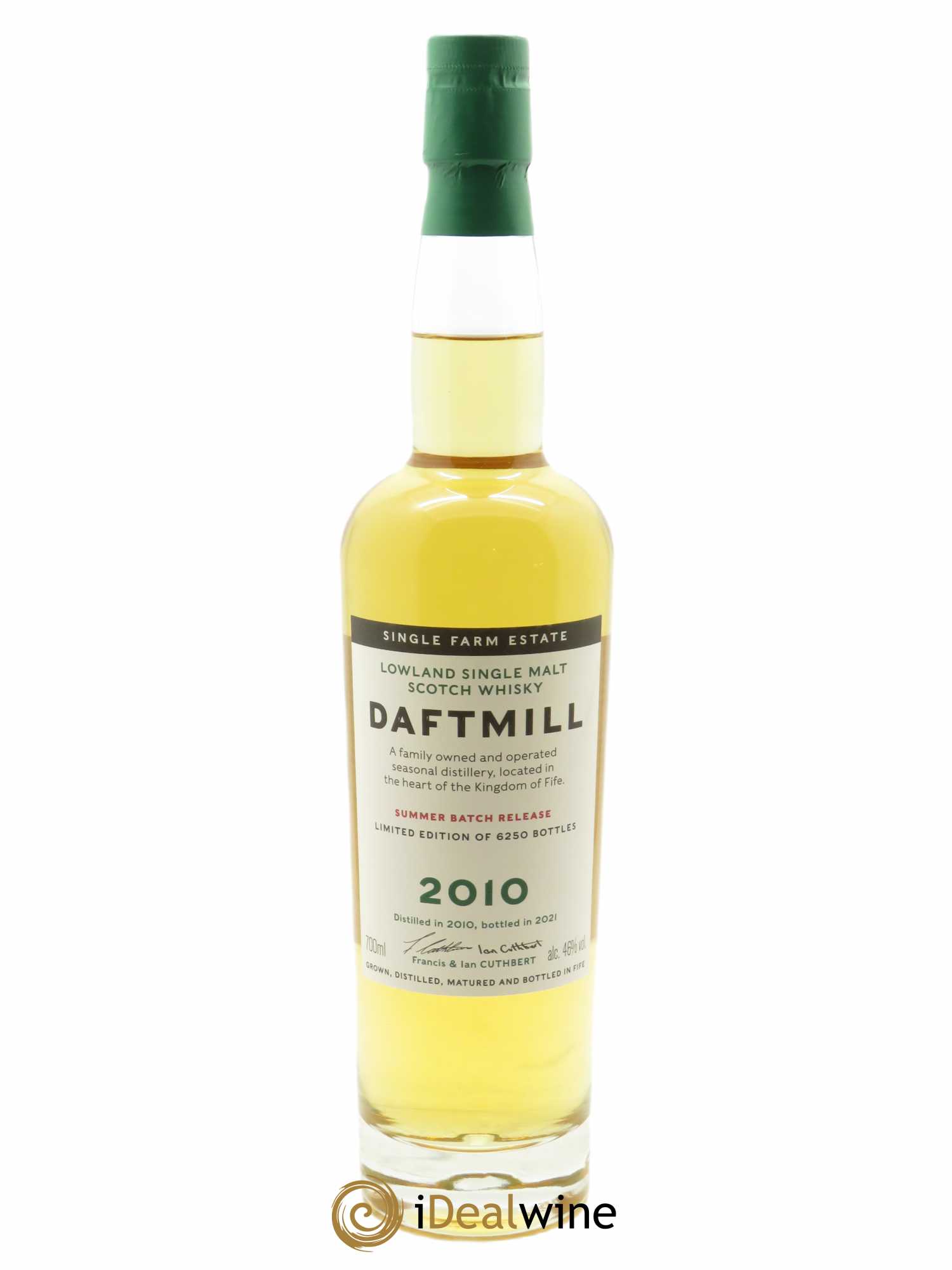 Whisky Daftmill Summer Release B. Bros (70cl) 2010 - Lot de 1 bouteille - 0