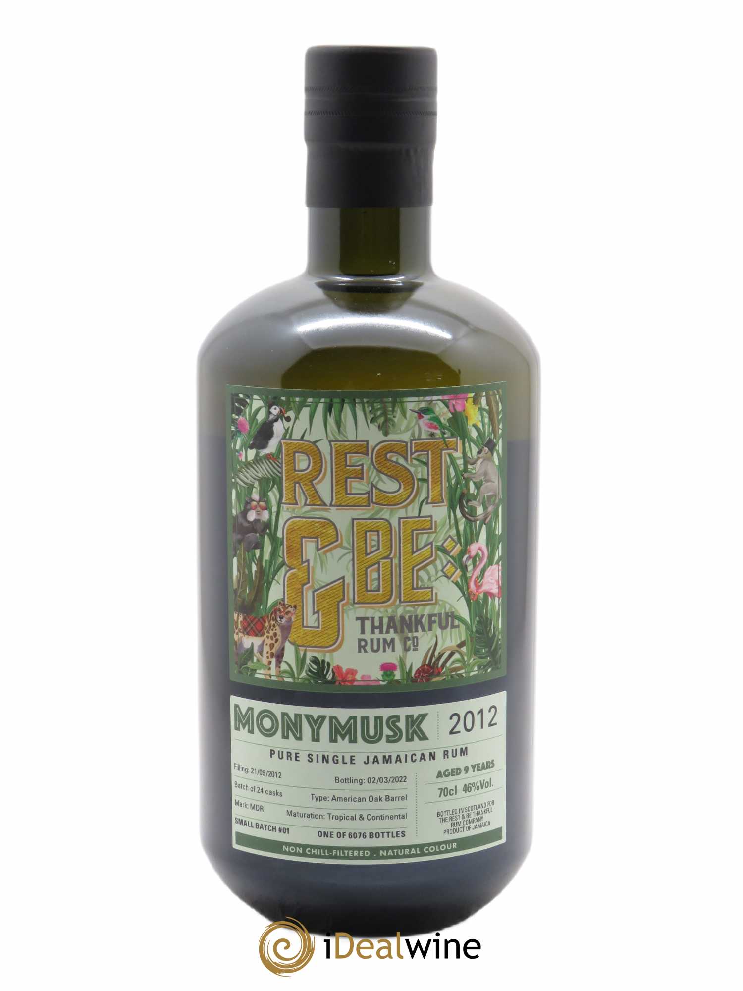 Rhum Monymusk MDR Rest & Be (70cl) 2012 - Posten von 1 Flasche - 1