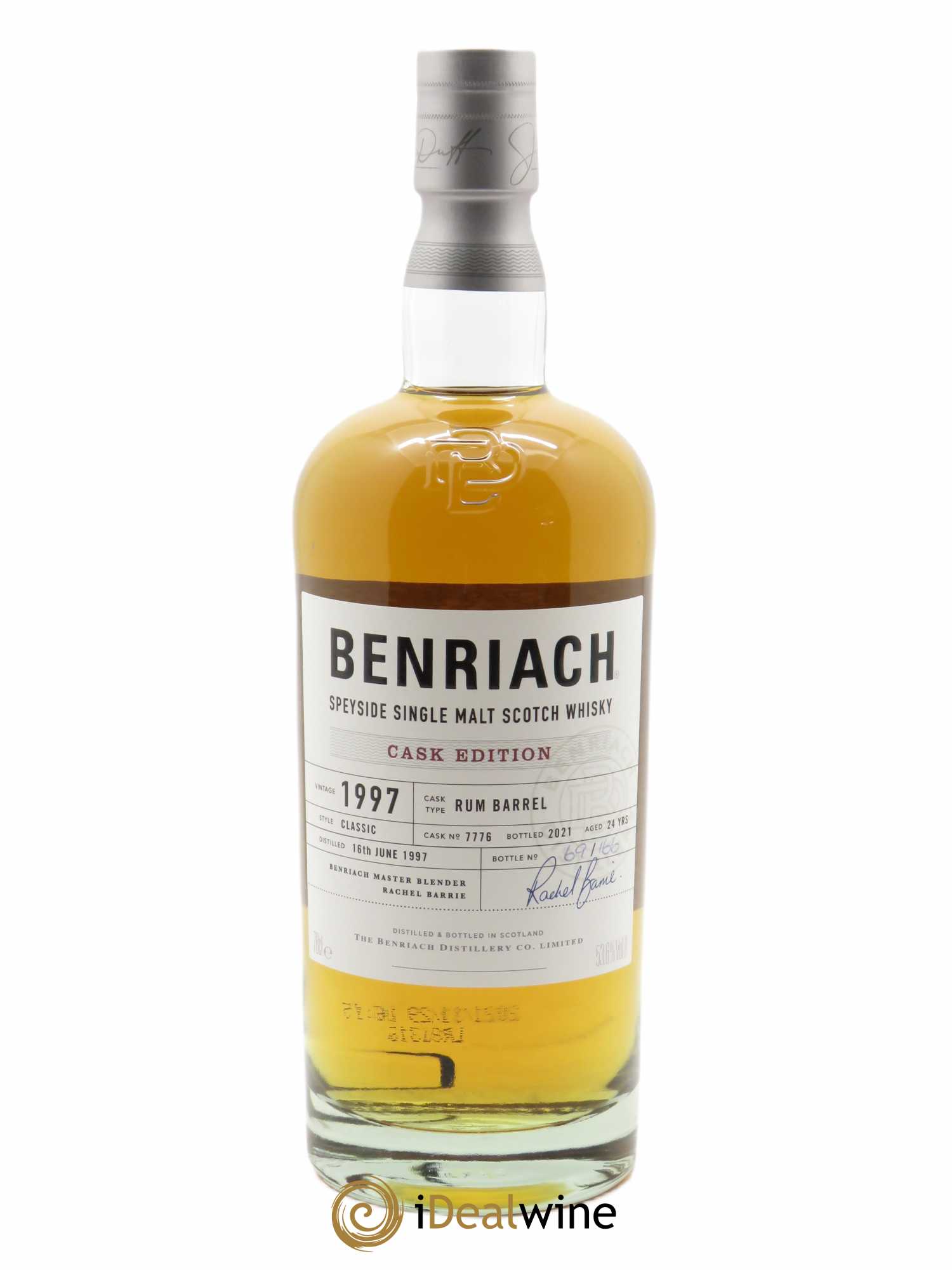 Whisky Benriach 24 ans Rum Barrel Batch 18 (70cl) 1997 - Lot de 1 bouteille - 1