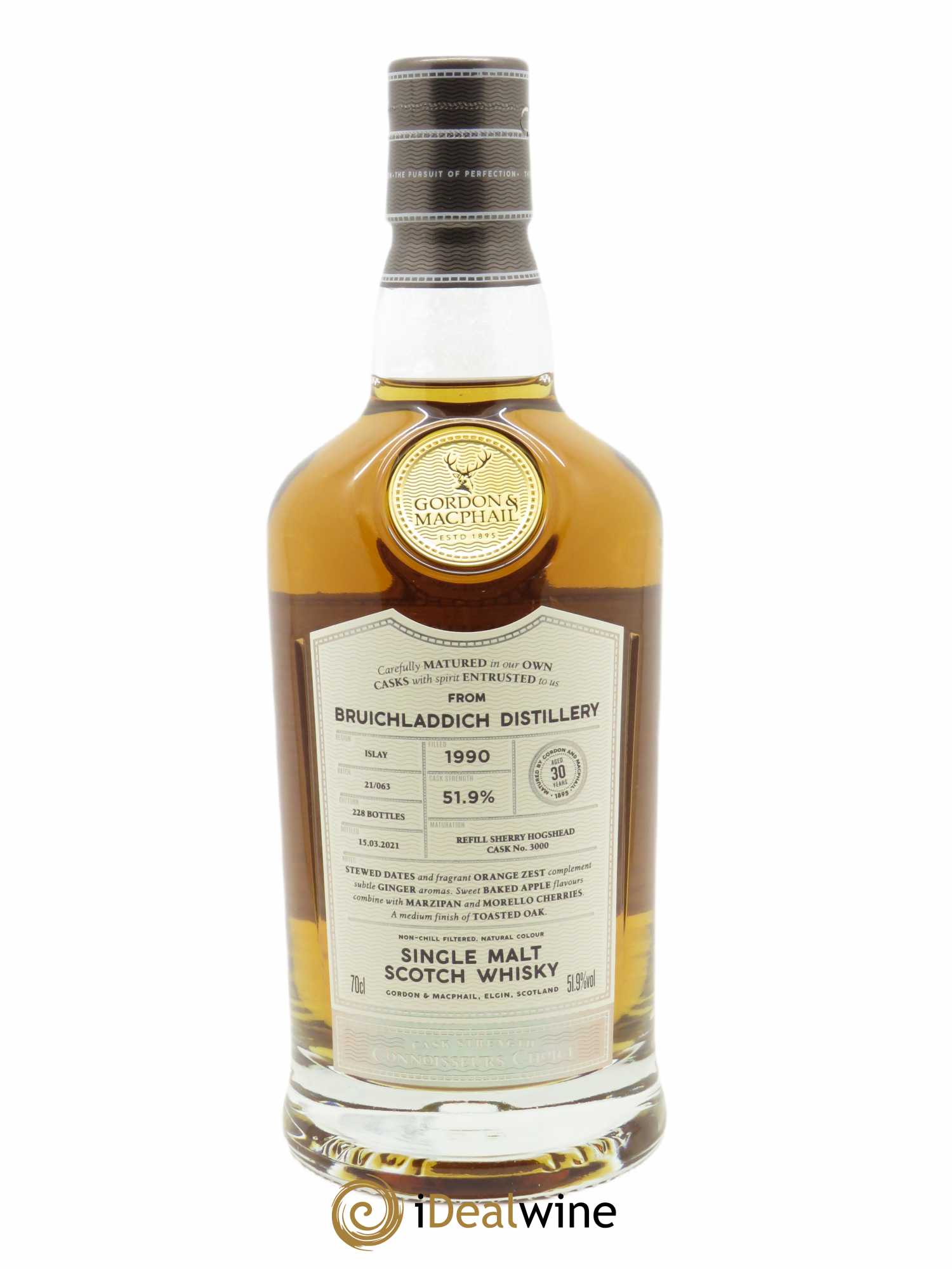 Bruichladdich 30 years 1990 - Lot de 1 bouteille - 1