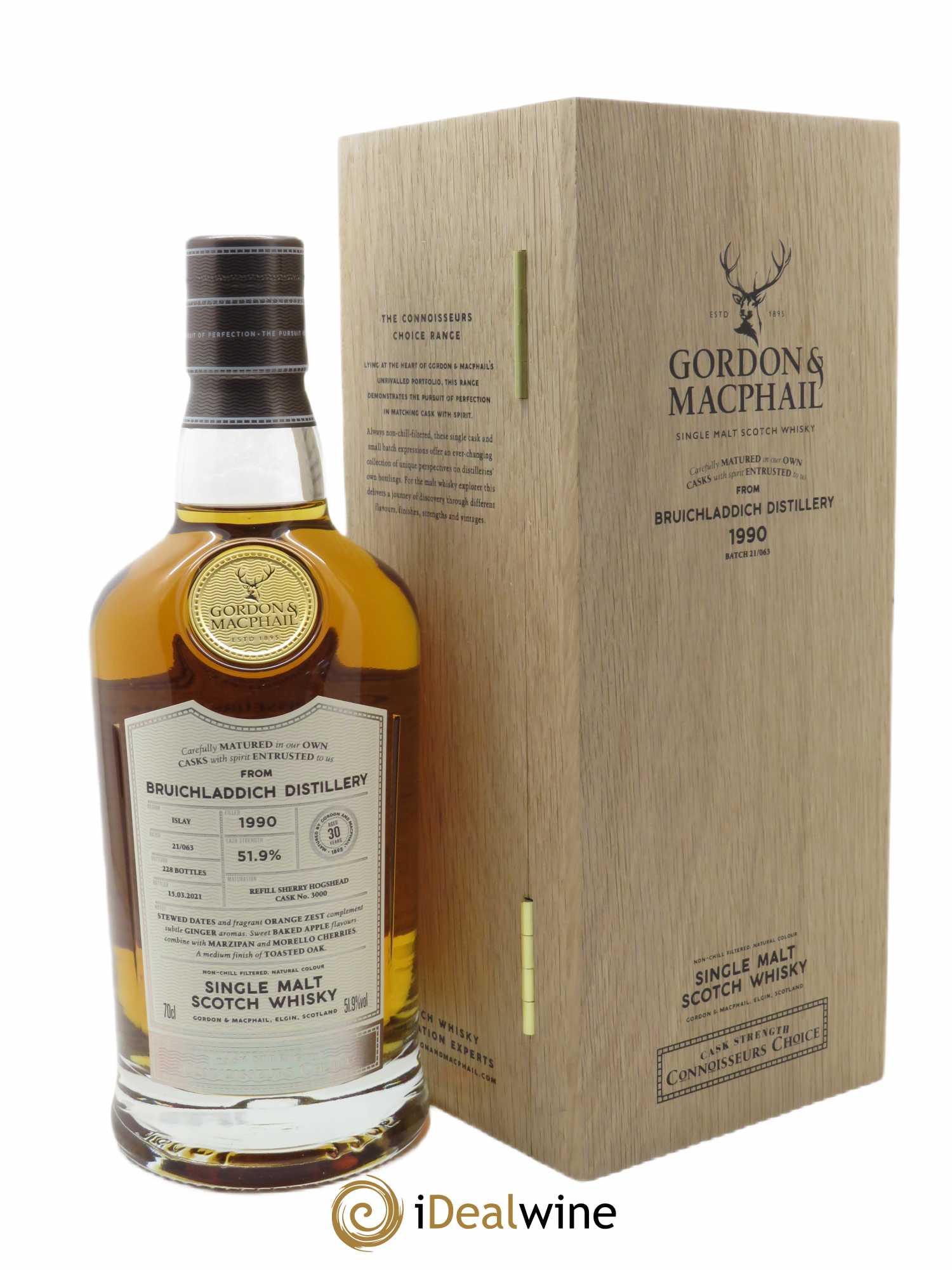 Bruichladdich 30 years 1990 - Lot de 1 bouteille - 0