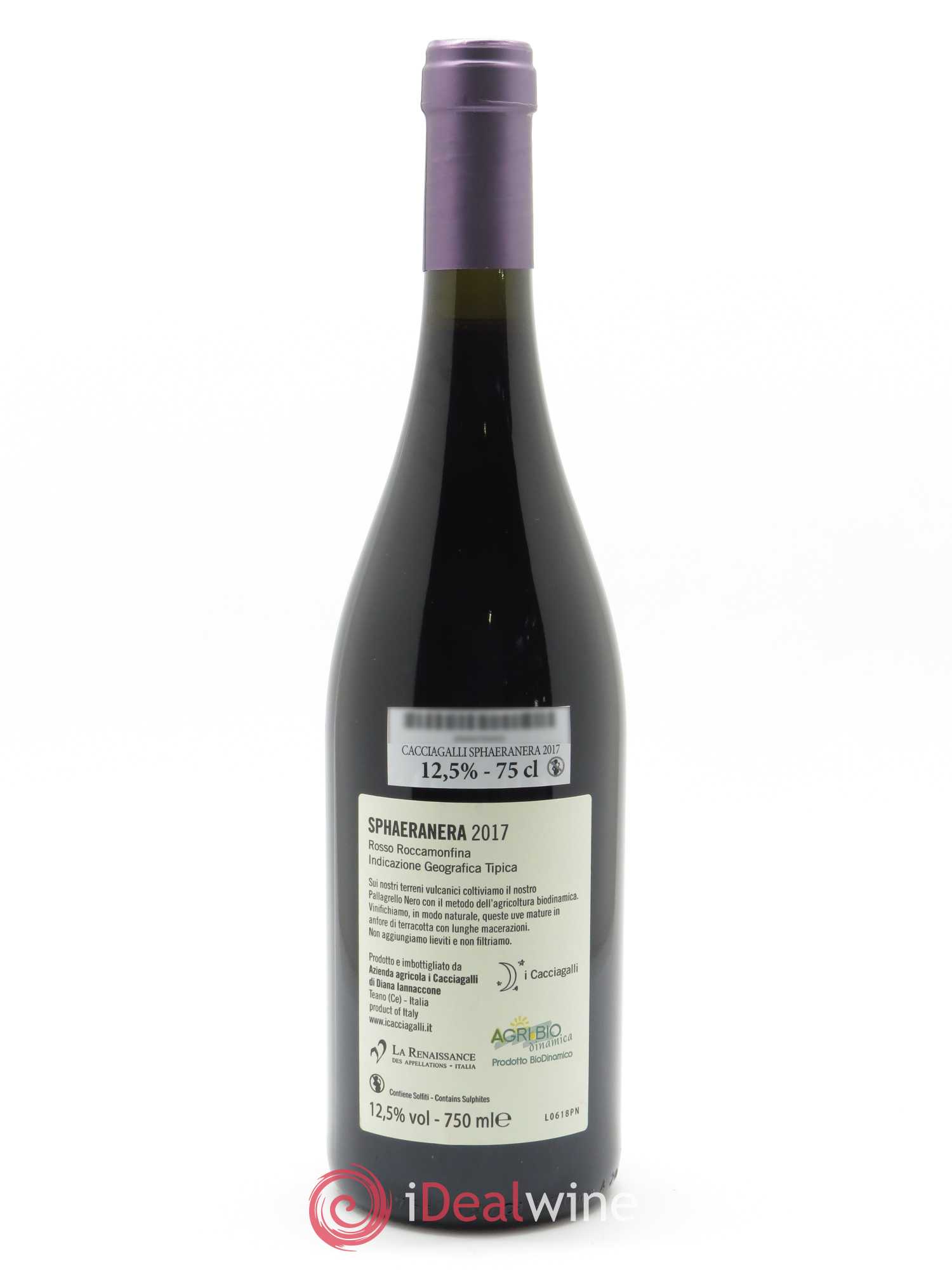 Roccamonfina IGT Sphaeranera I Cacciagalli 2017 - Lot de 1 bouteille - 1