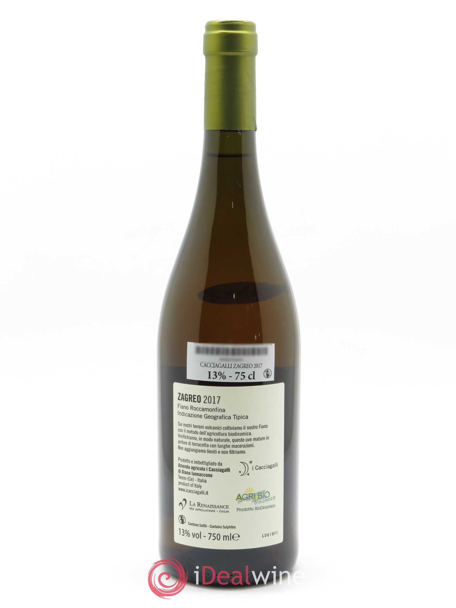 Roccamonfina IGT Zagreo I Cacciagalli 2017 - Lot de 1 bouteille - 1