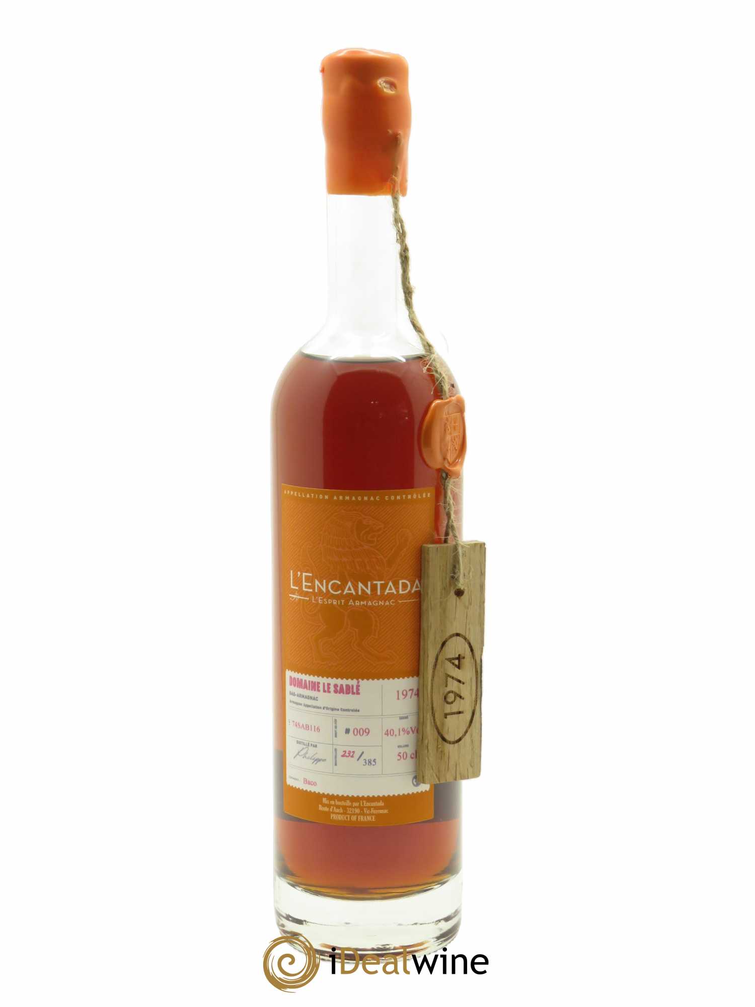 Bas-Armagnac Domaine le Sablé L'Encantada (50cl) 1974 - Lot of 1 bottle - 1