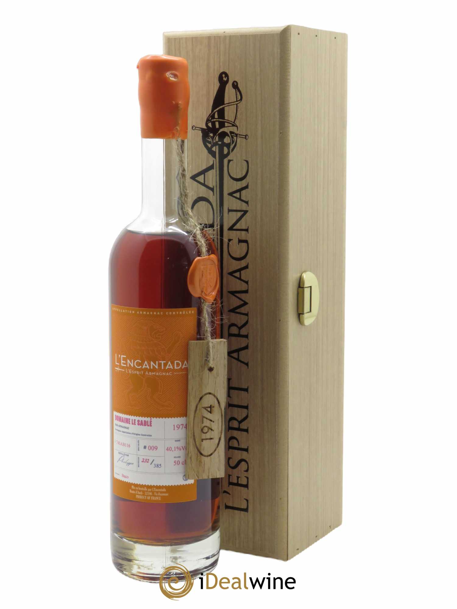 Bas-Armagnac Domaine le Sablé L'Encantada (50cl) 1974 - Lot of 1 bottle - 0
