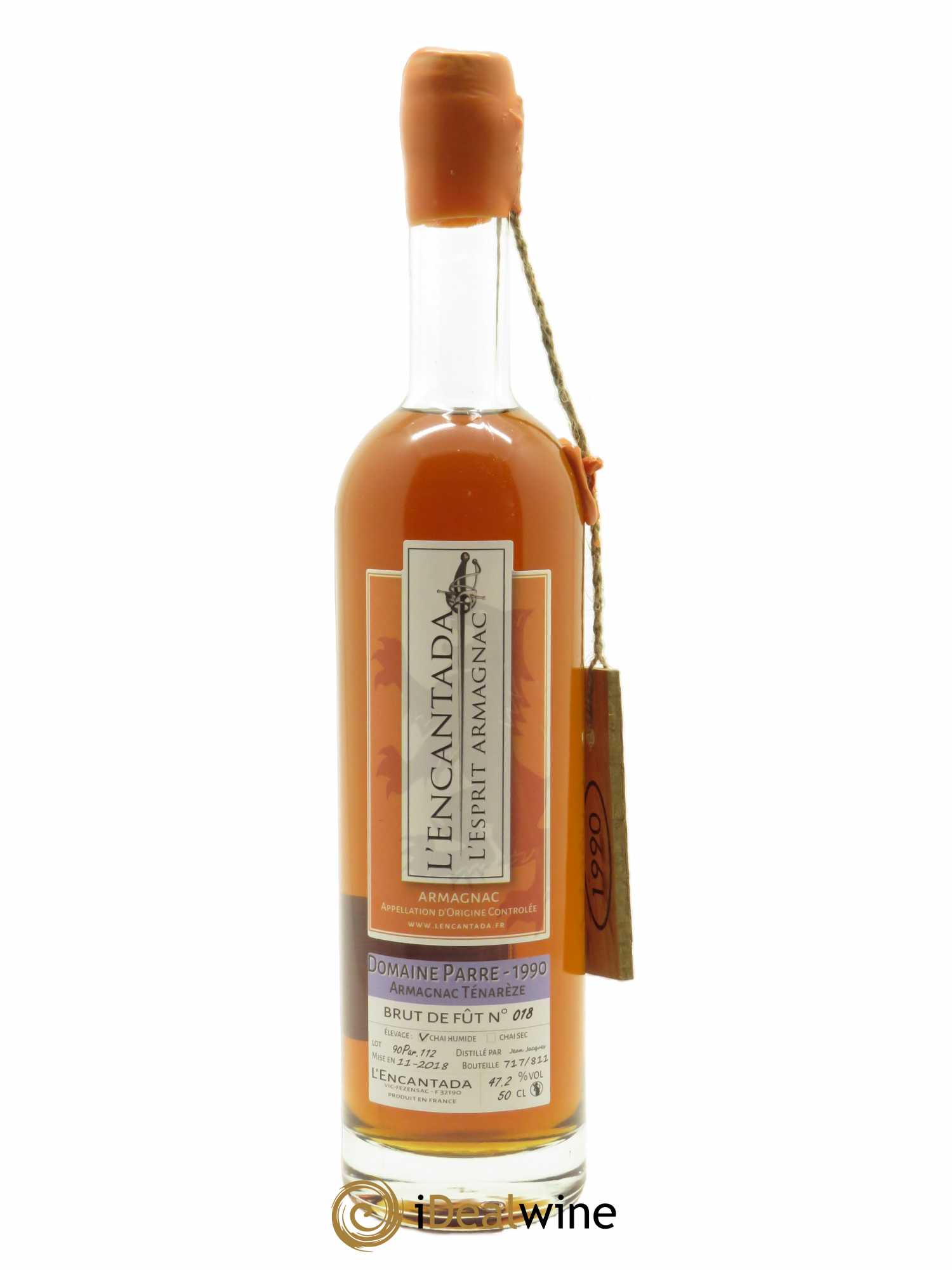 Bas-Armagnac Domaine le Parre L'Encantada (50cl) 1990 - Lot de 1 bouteille - 1