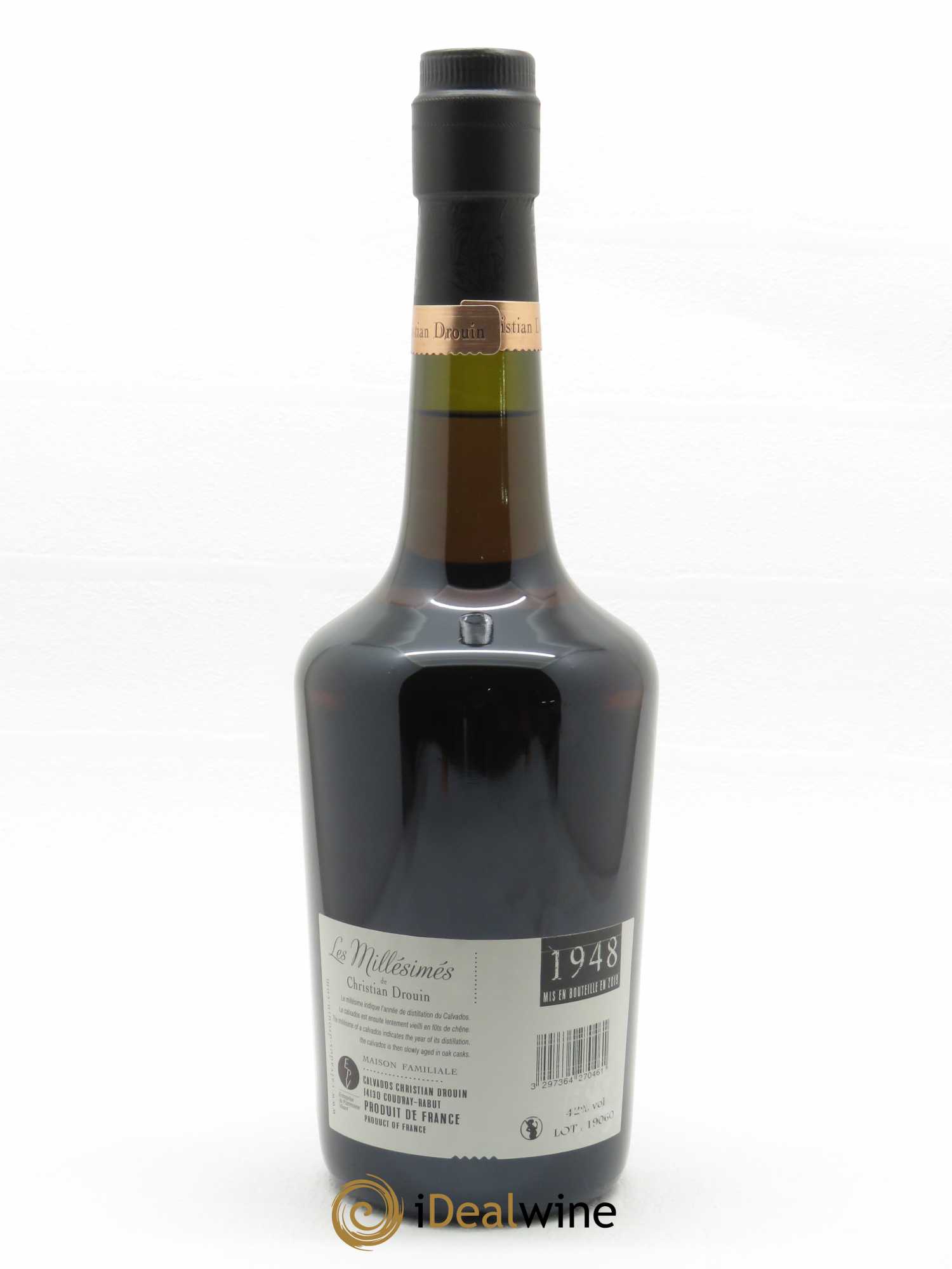 Calvados Christian Drouin  Pays d'Auge  1948 - Lotto di 1 bottiglia - 2