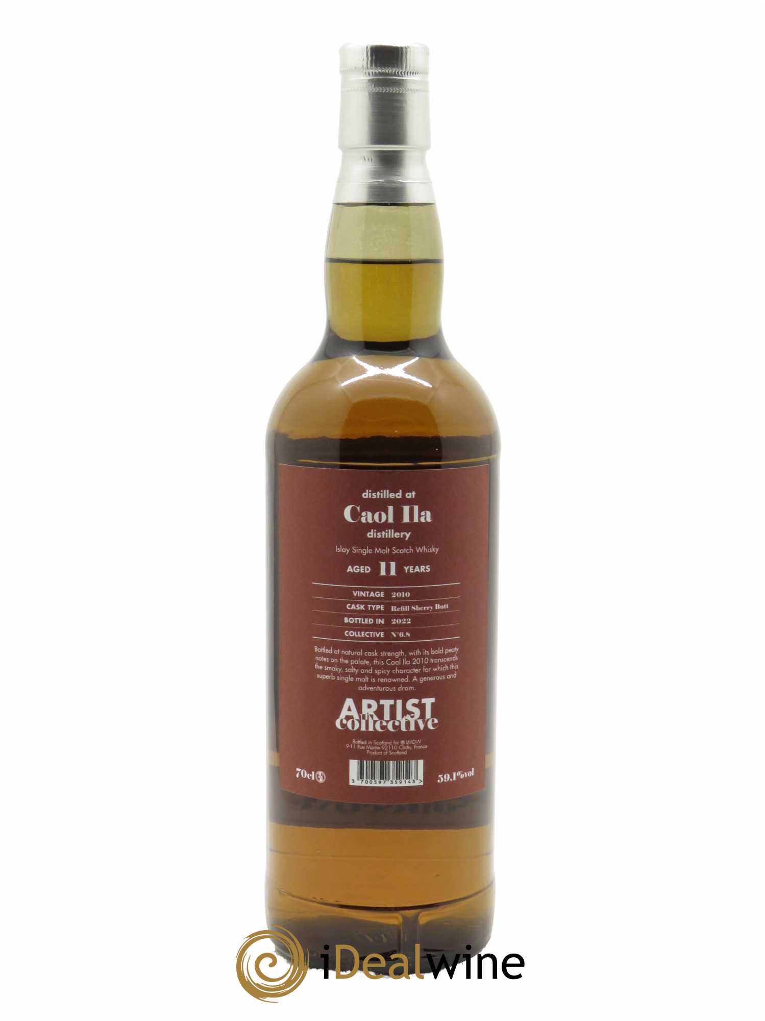 Whisky Caol Ila  11 years Artist Collective 6.0 (70 cl) 2010 - Lot de 1 bouteille - 2