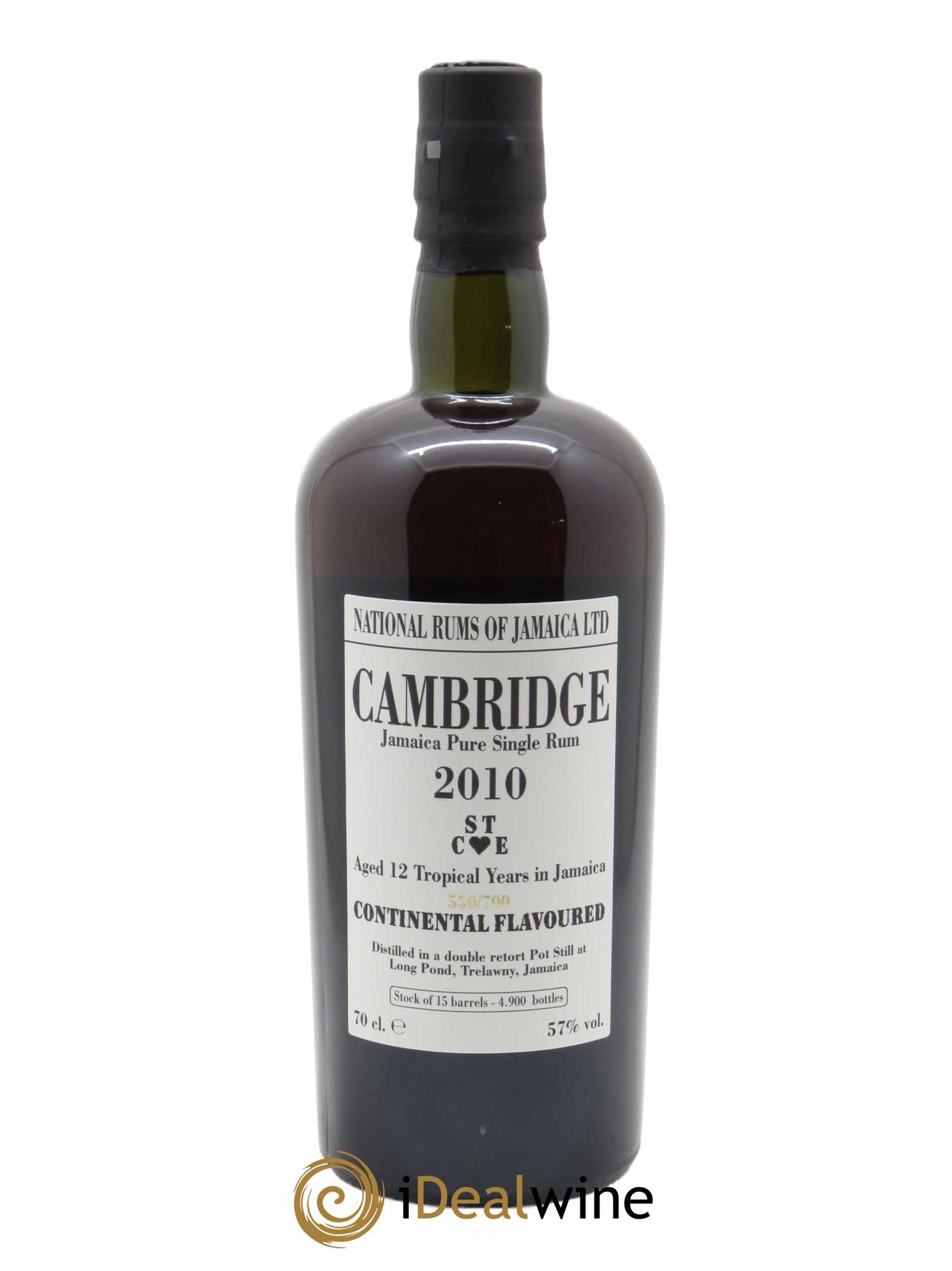 Rhum Velier Long Pond Cambridge STCE Small Batch (70cl) 2010 - Lot of 1 bottle - 1