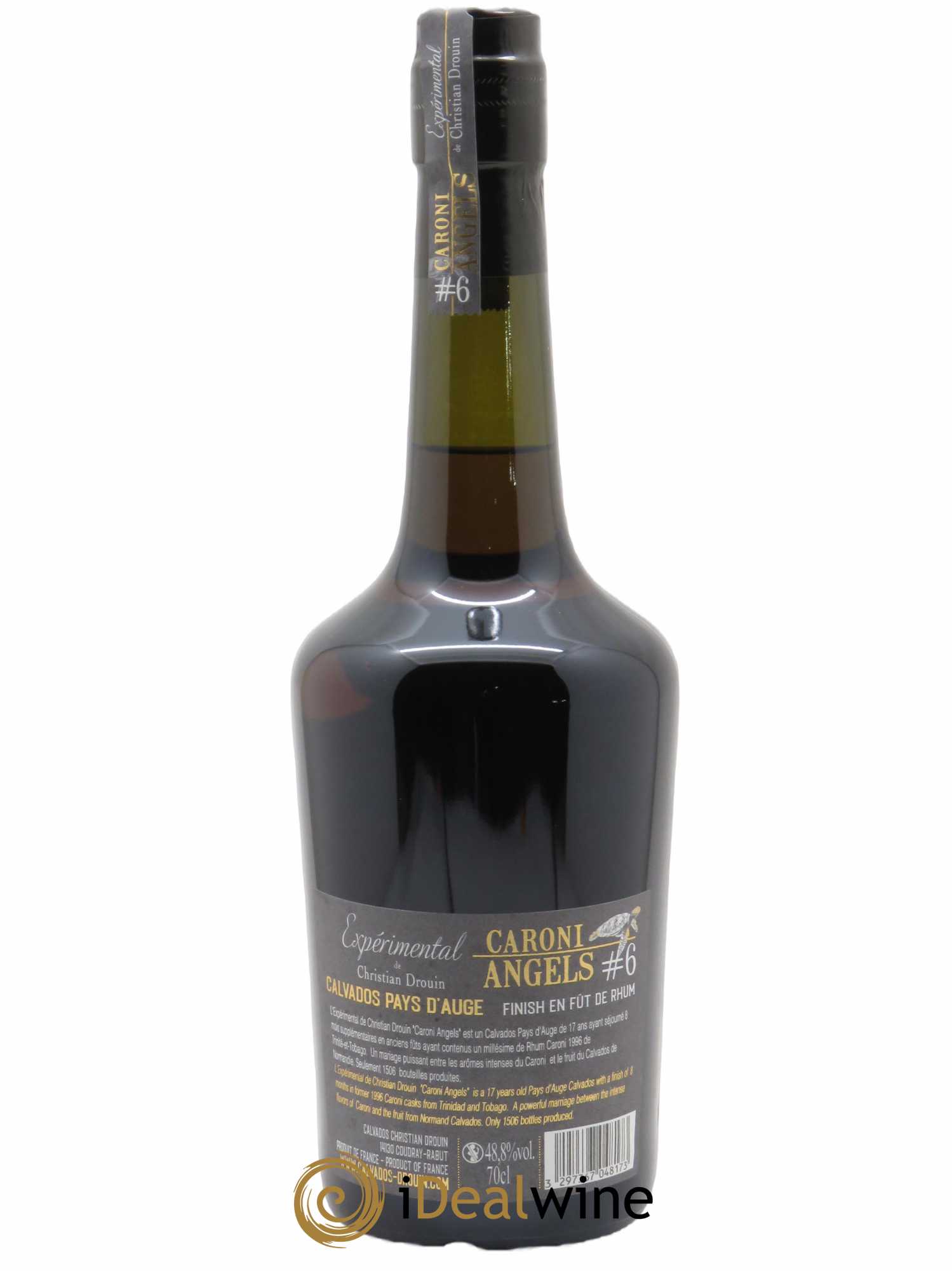 Calvados Christian Drouin 17 ans Caroni Angels (70 cl) - Lot de 1 bouteille - 1