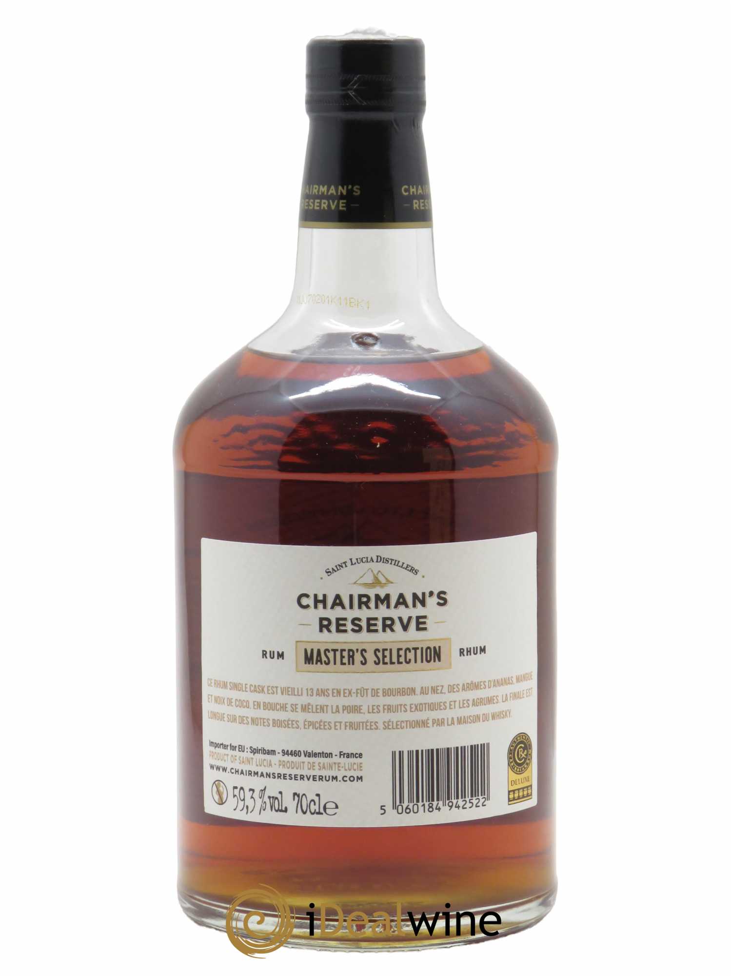 Rhum Chairman's Reserve 13 ans Antipodes (70cl) 2008 - Posten von 1 Flasche - 1